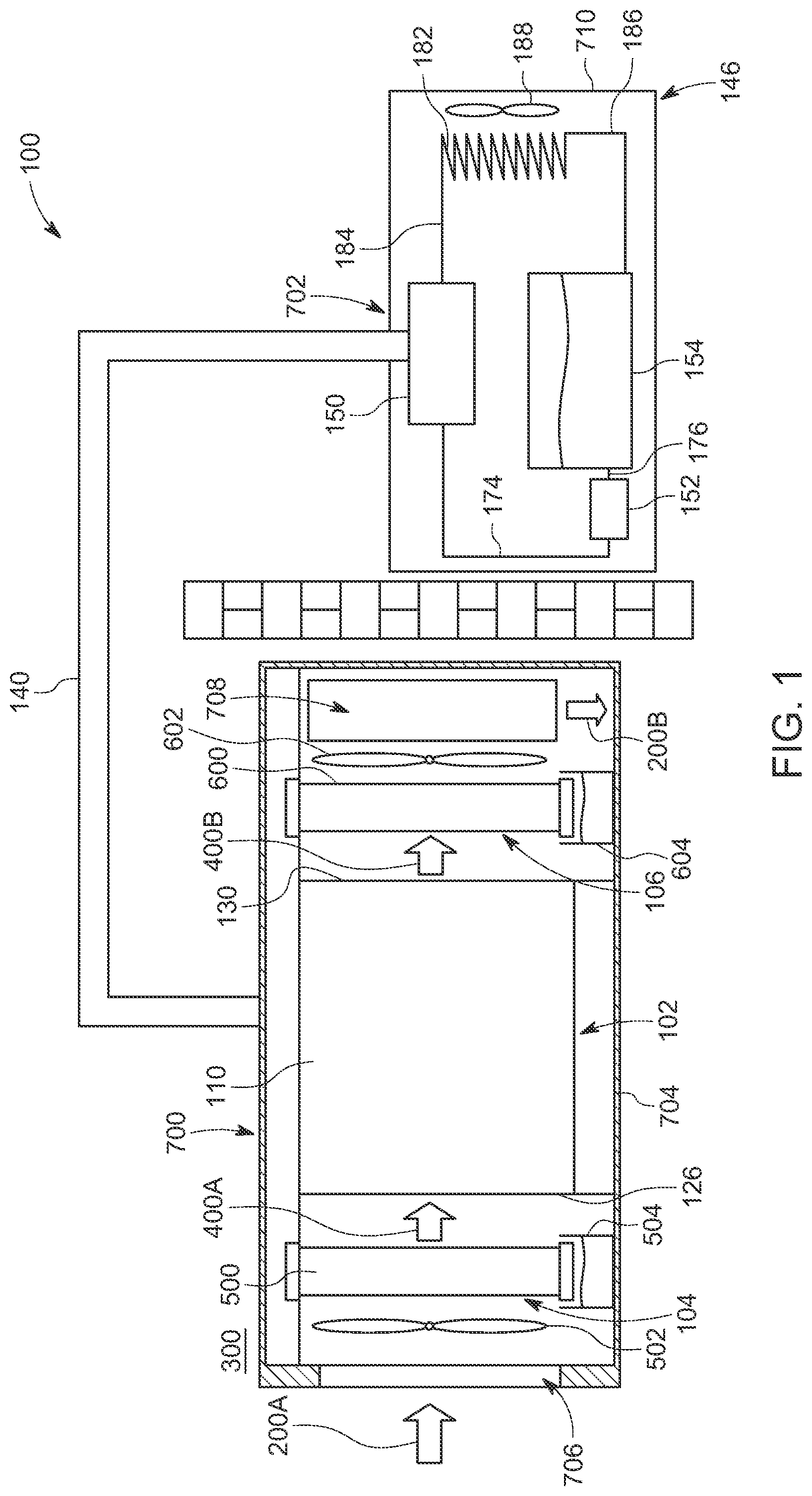 Patent US12410923 — Dehumidification system — Figure 1