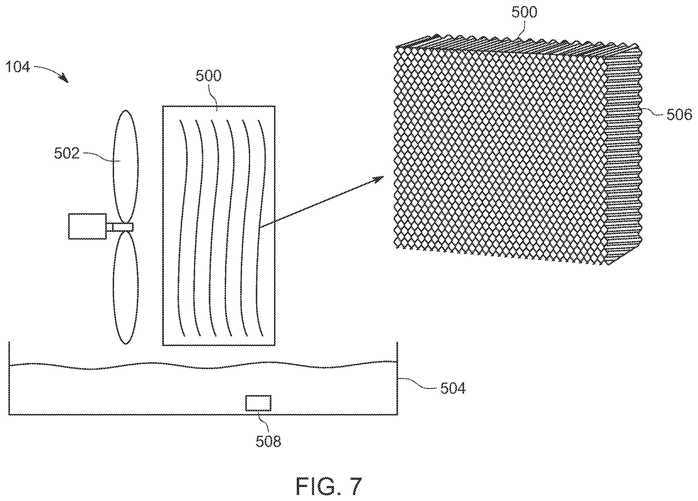Patent US12410923 Figure 8 – Dehumidification system