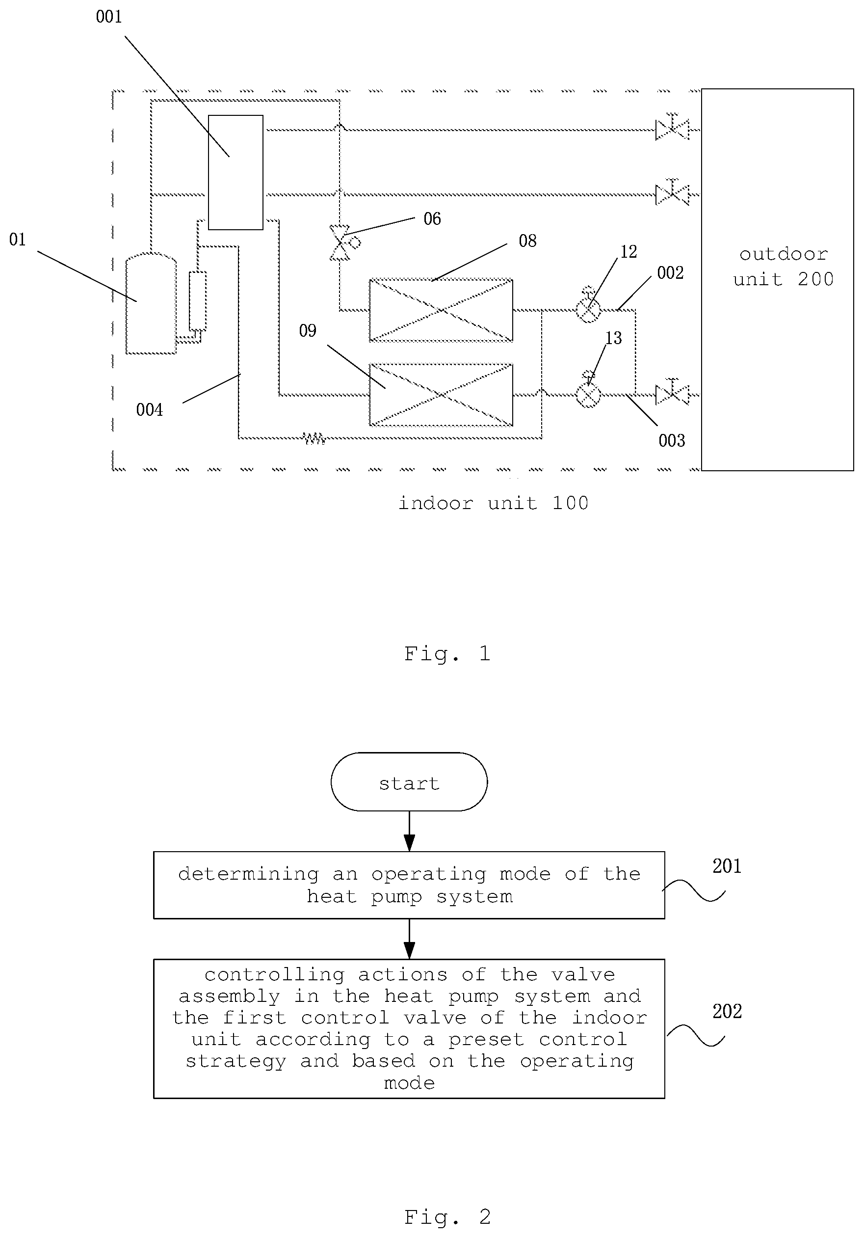 Patent US12410927 — Heat pump system, control method and apparatus thereof, air conditioning device and storage medium — Figure 1