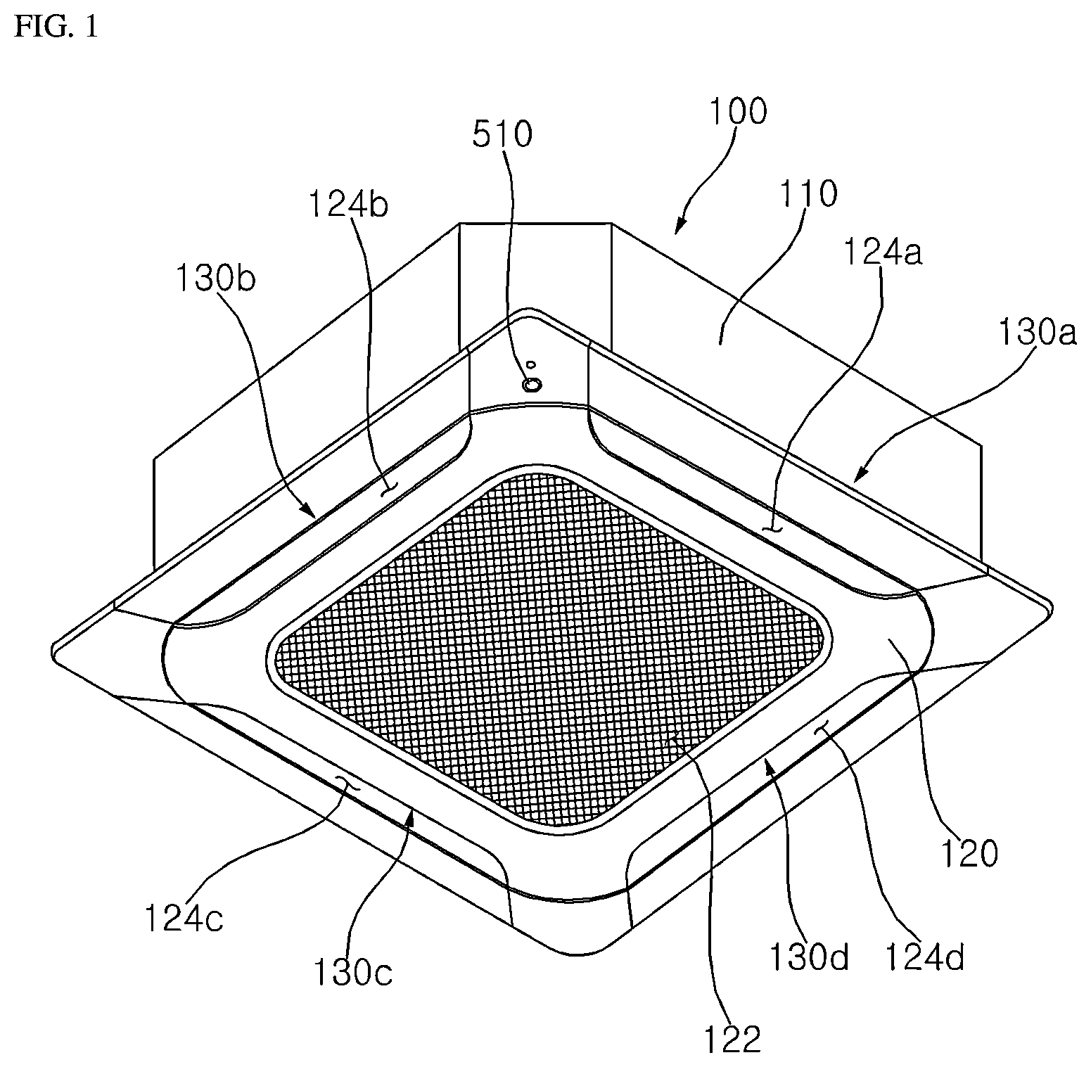Patent US12410933 — Air conditioner and method for operating an air conditioner based on user activity — Figure 1