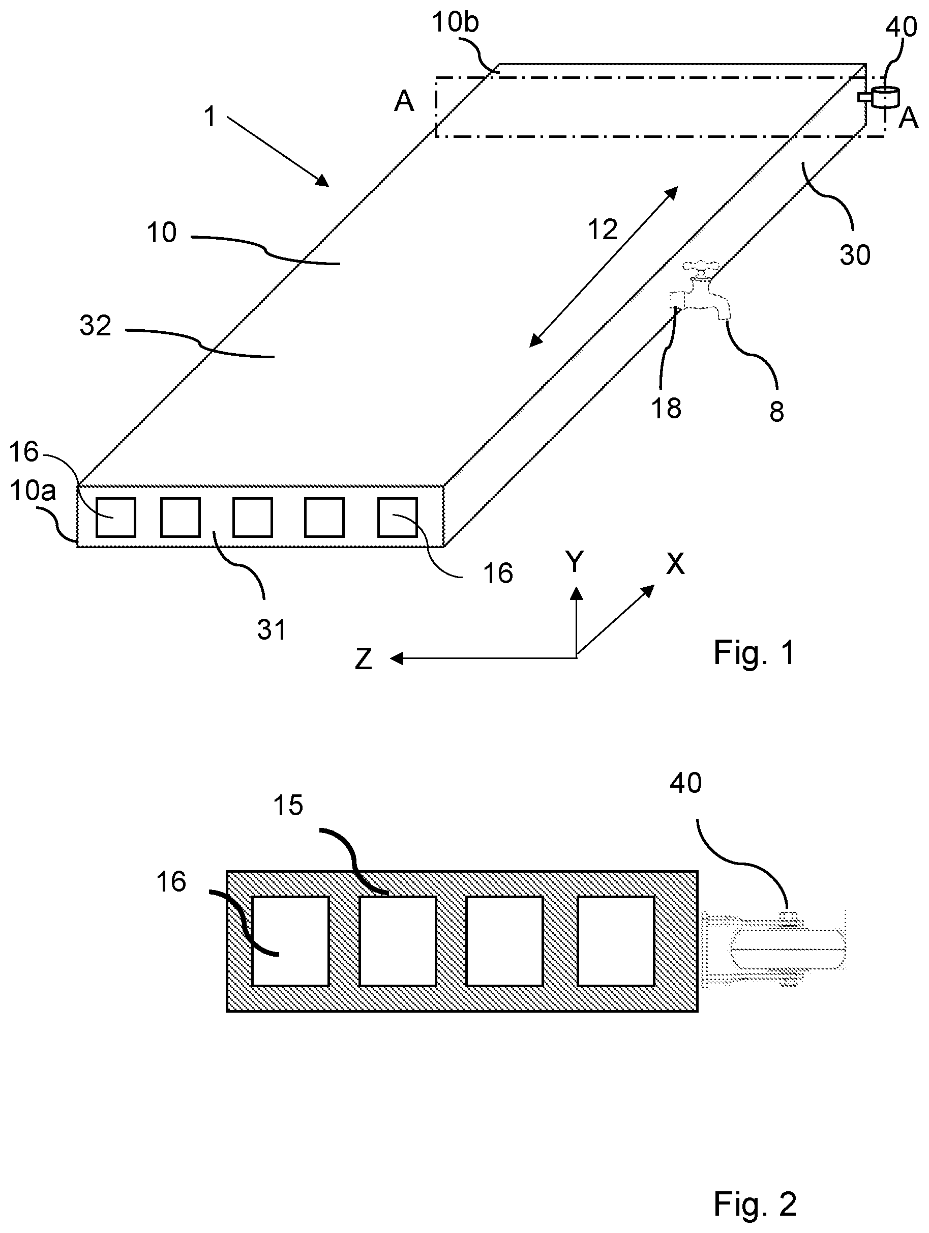 Patent US12410945 — Arrangement, system and method for producing hot water from solar energy — Figure 1