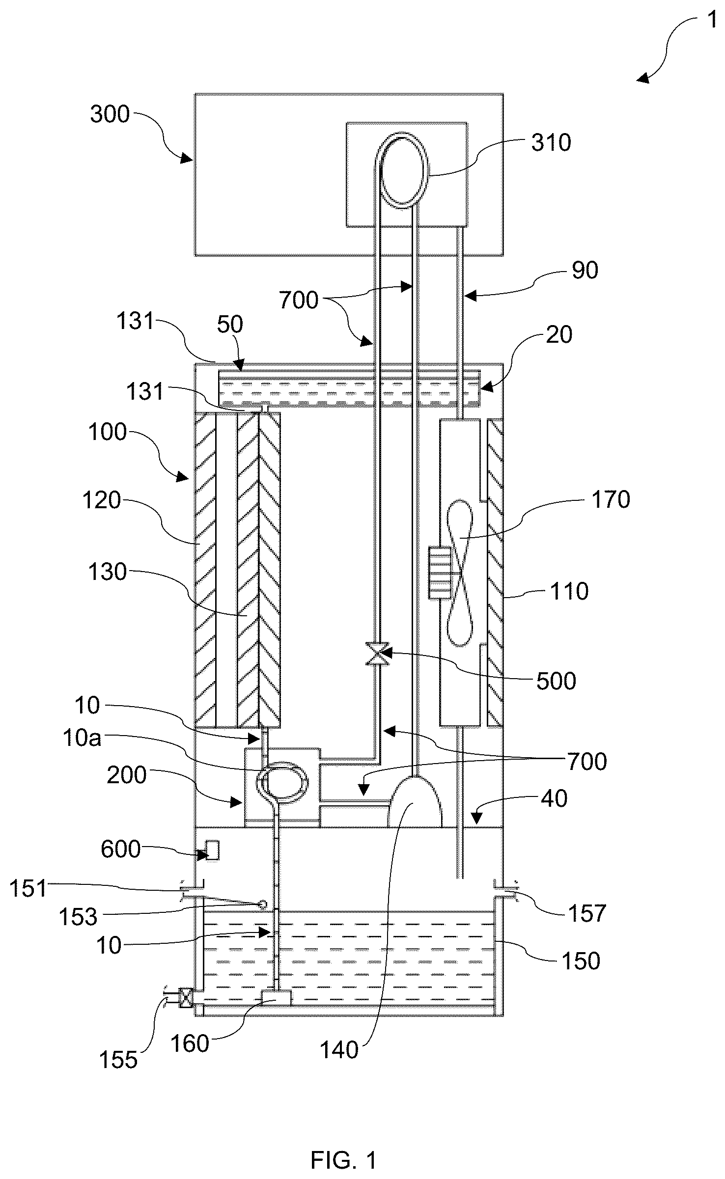 Patent US12410953 — Condensing unit — Figure 1