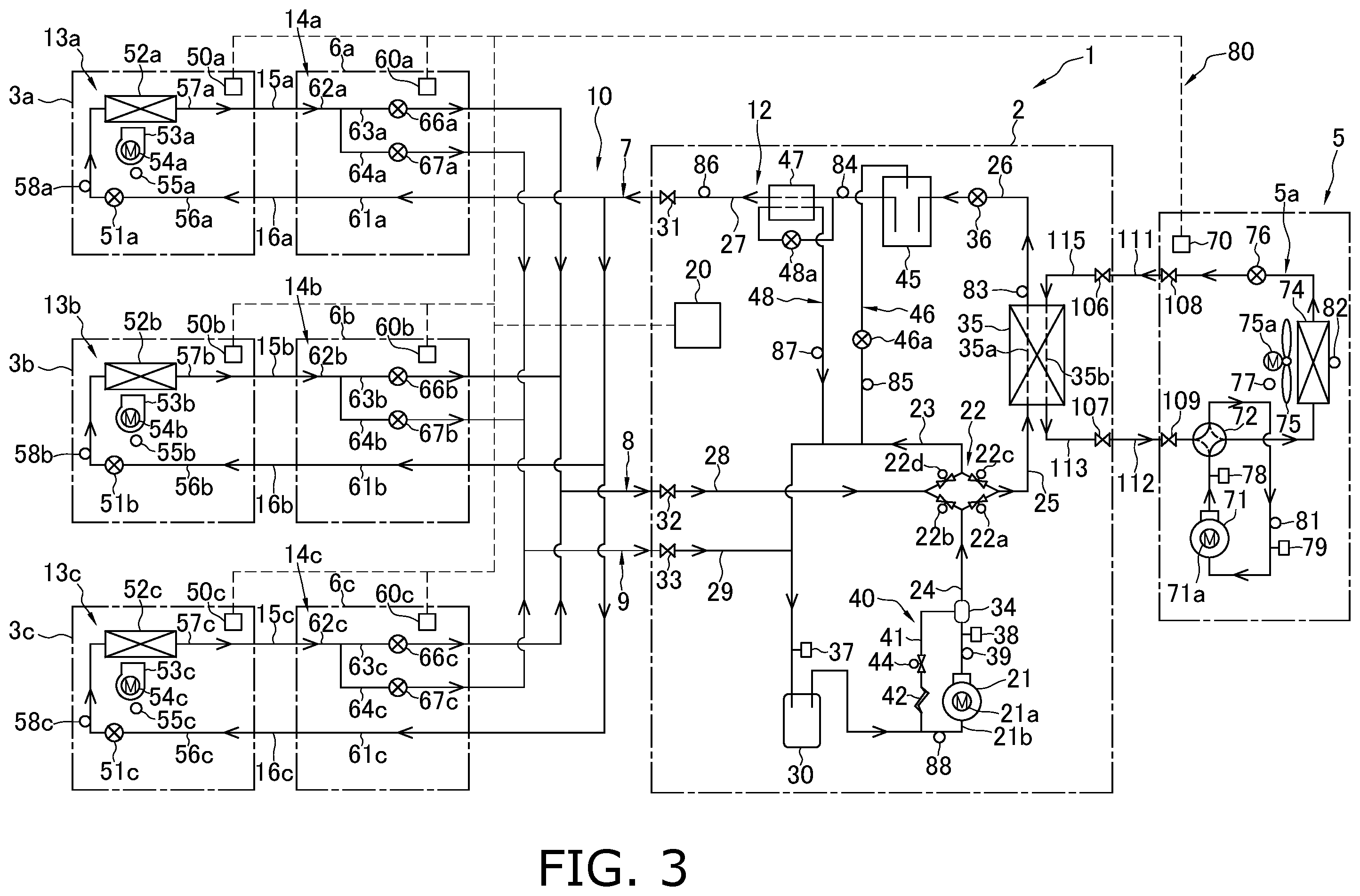 Patent US12410956 Figure 3 – Refrigeration cycle system