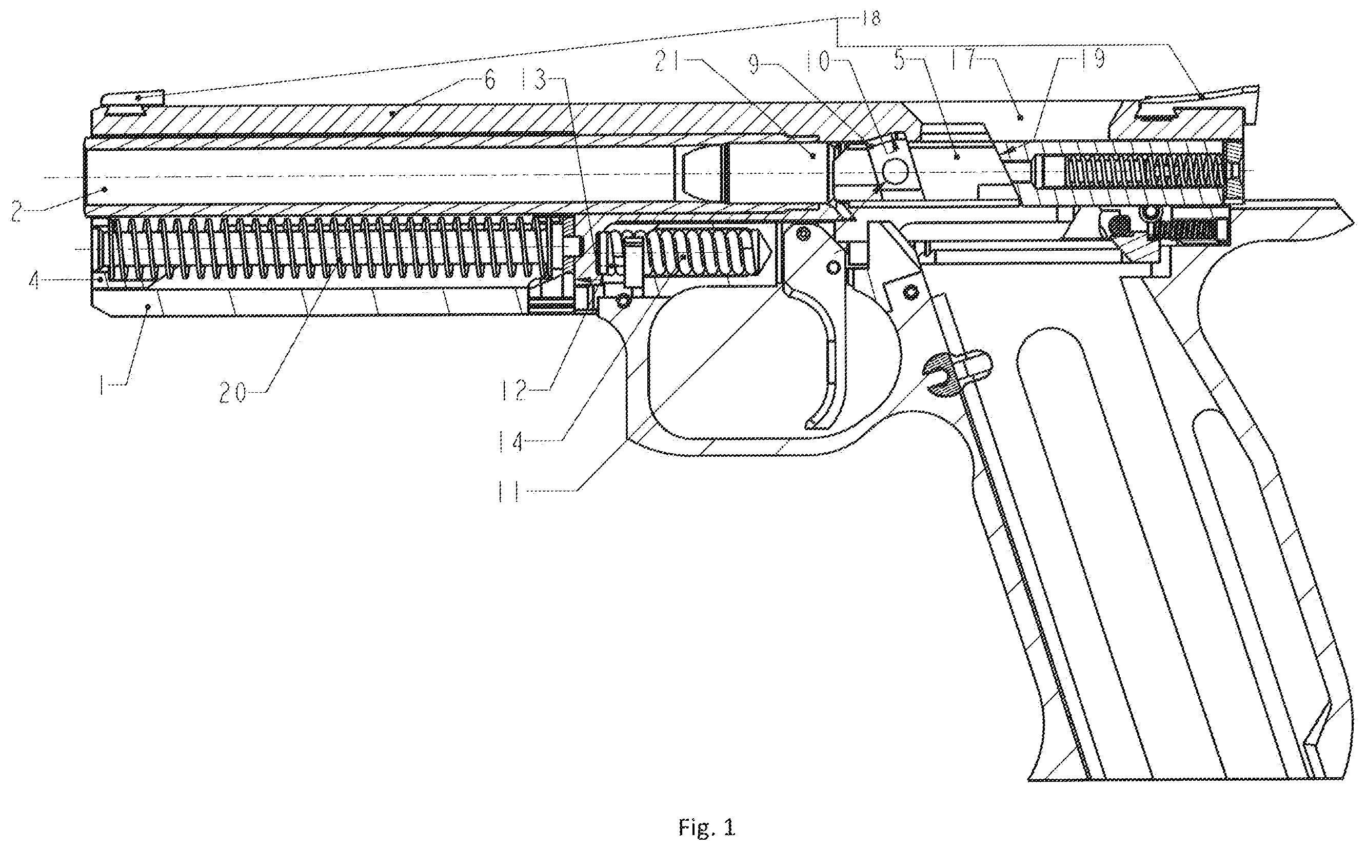 Patent US12410977 — Firearm — Figure 1