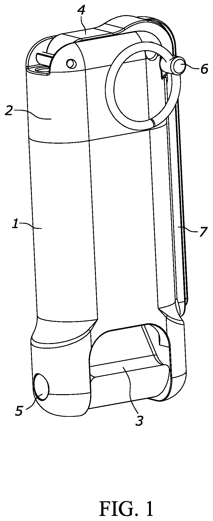 Patent US12410995 — Diversionary device with electronic trigger and directed high efficiency output — Figure 1