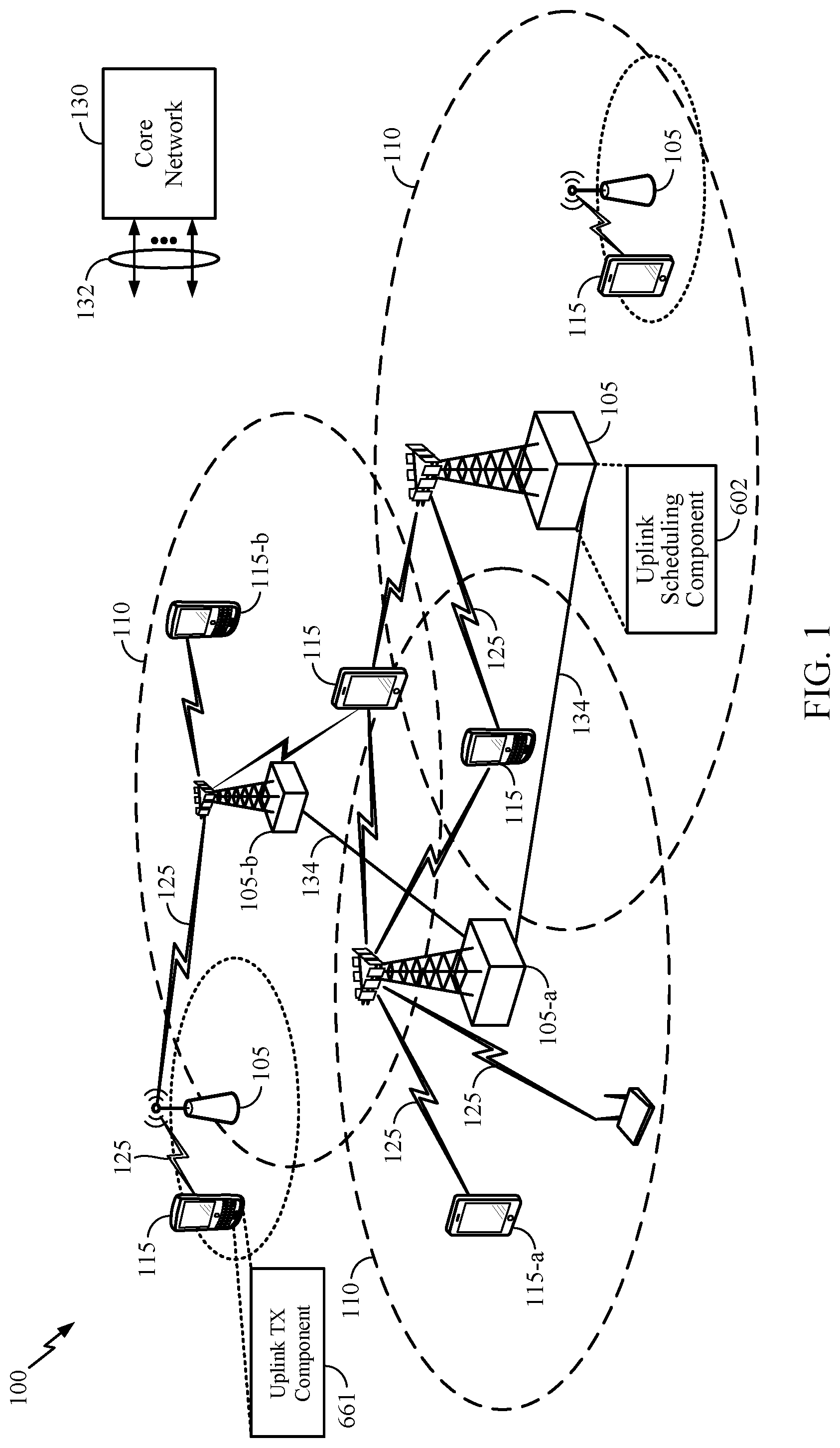 Patent US12414116 Figure 1 – Uplink channel design for slot-based transmission time interval (TTI)