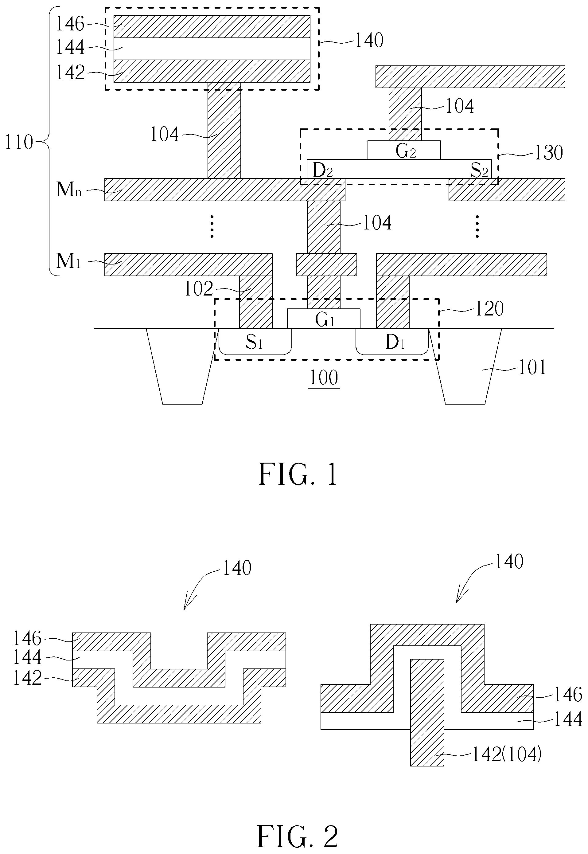 Patent US12414304 — 3D monolithic stacking memory structure with oxide-semiconductor field effect transistor and ferroelectric metal-insulator-metal storage capacitor — Figure 1