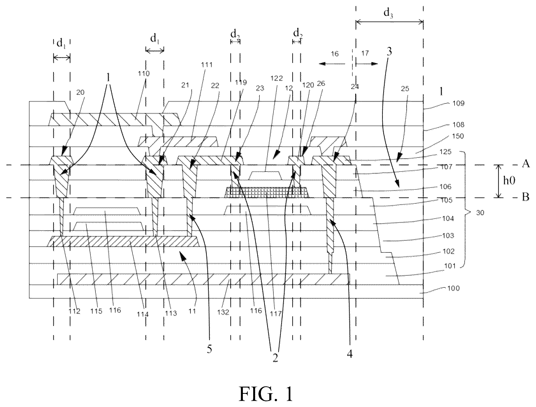 Patent US12414368 Figure 1 – Display panel and method of manufacturing same