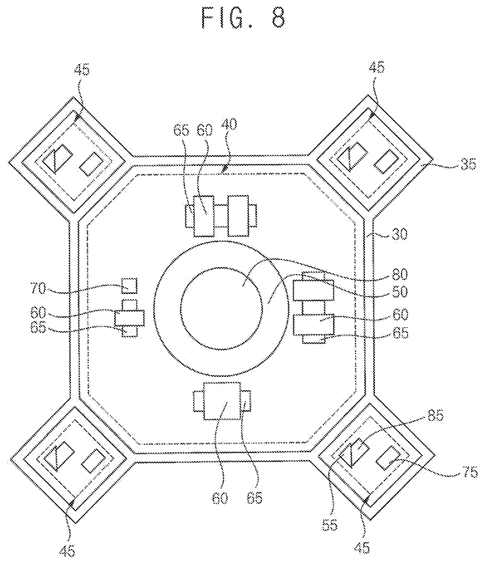 Patent US12414391 Figure 8 – Image sensor, camera device including the image sensor, electronic device including the camera device, and method of manufacturing the image sensor