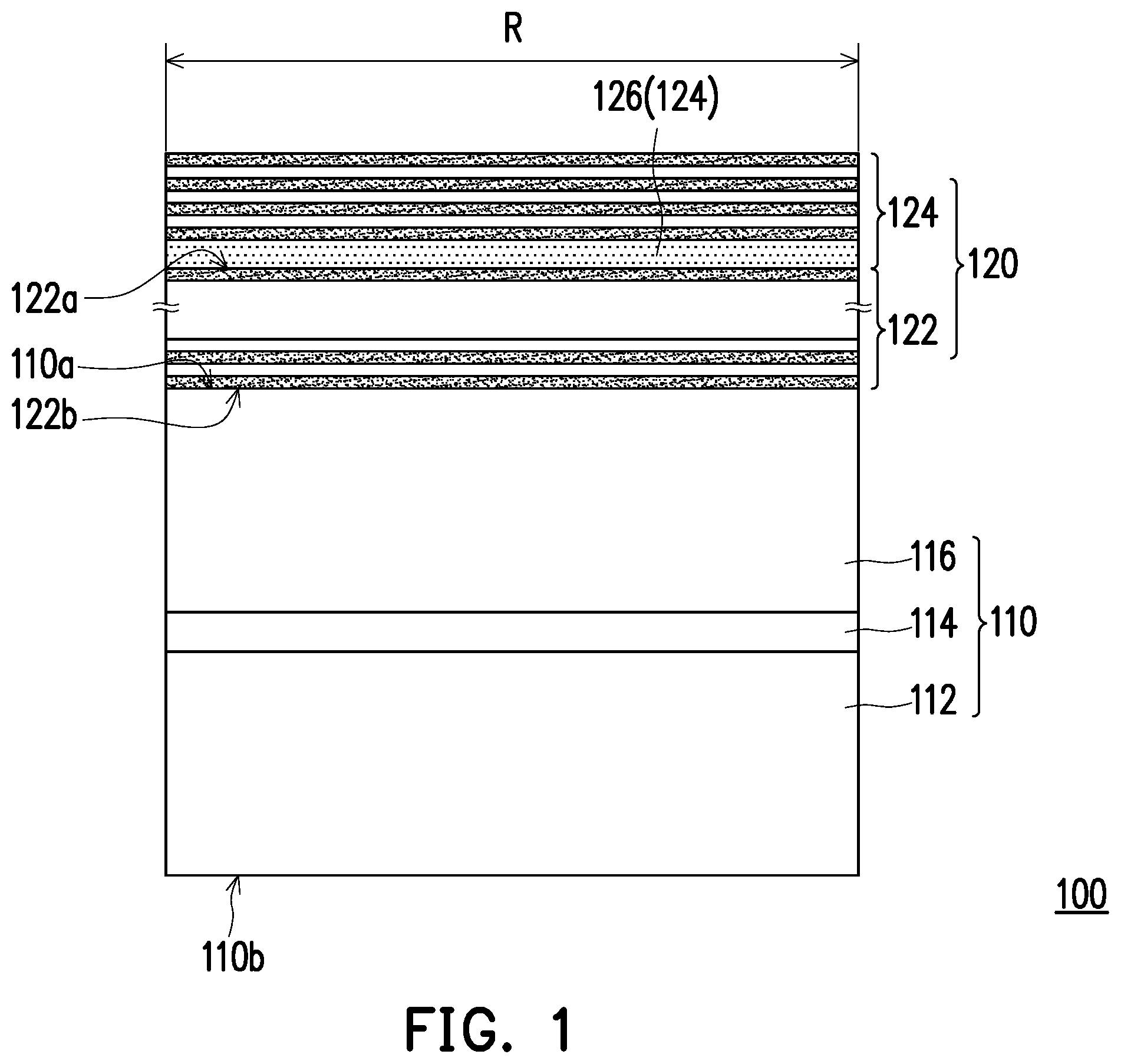 Patent US12414407 — Light-emitting element and display panel including a light guide structure to improve optical quality — Figure 1