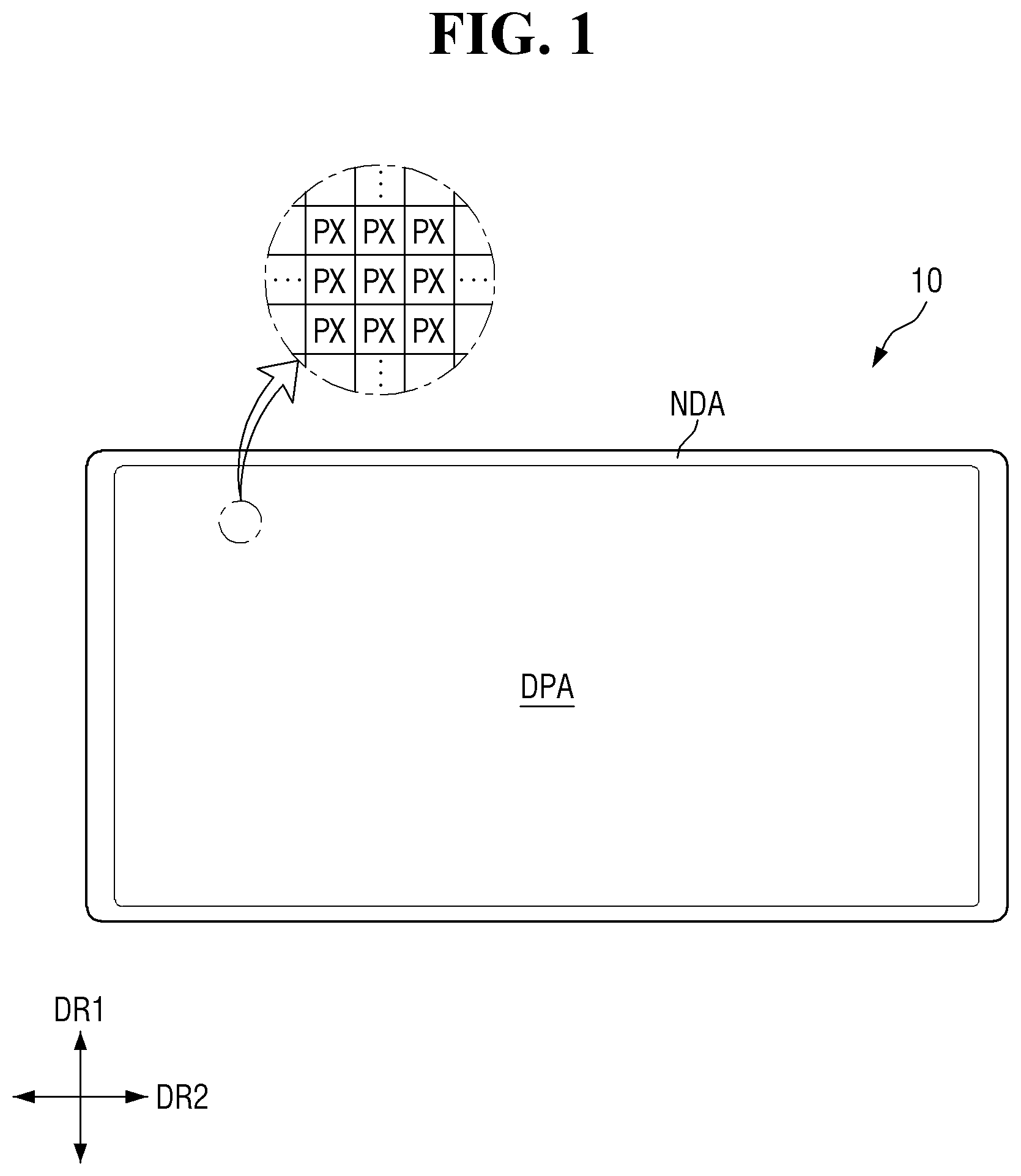 Patent US12414409 — Display device and method for fabricating the same — Figure 1