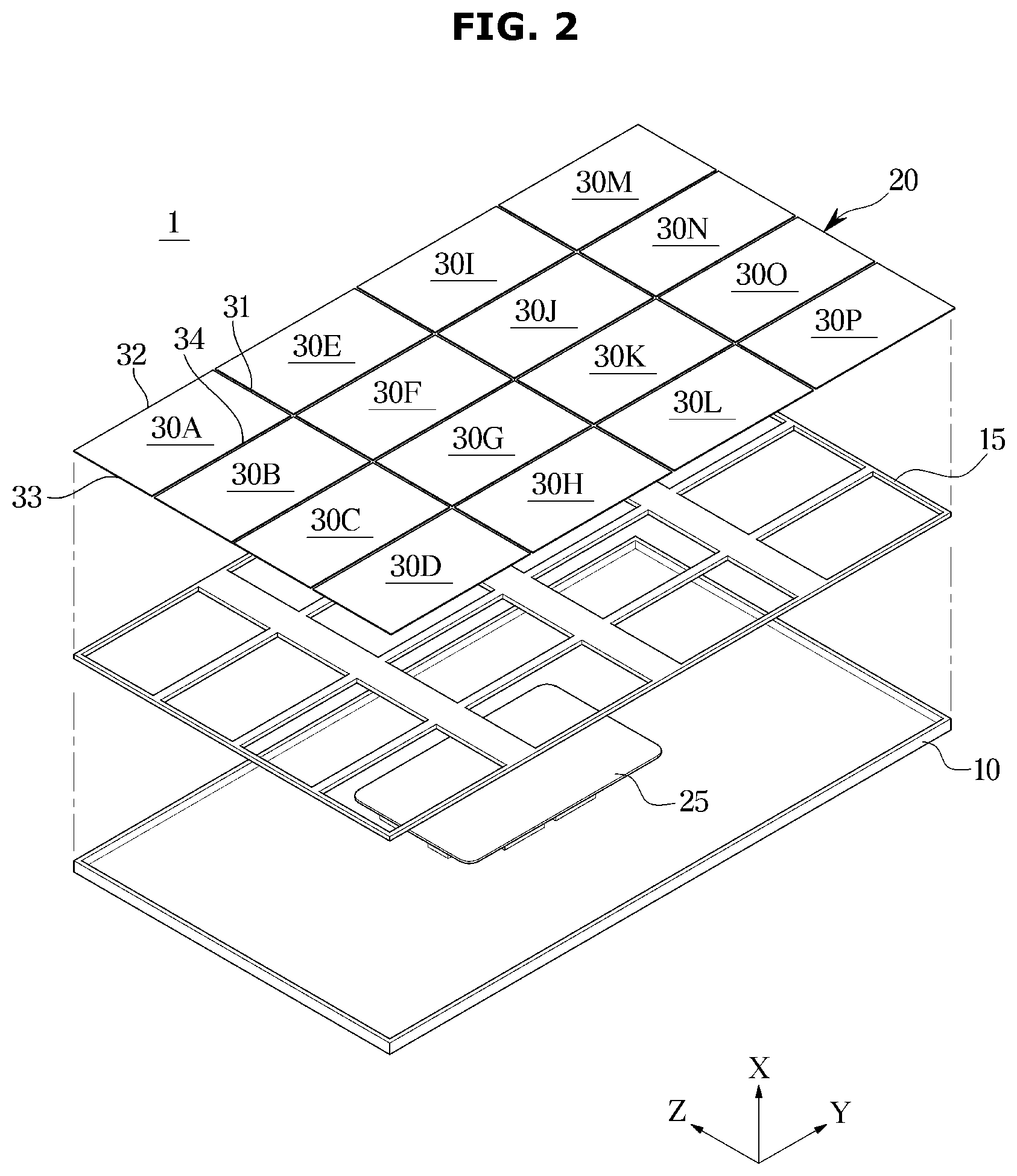 Patent US12414421 Figure 2 – Display apparatus having display module and manufacturing method thereof