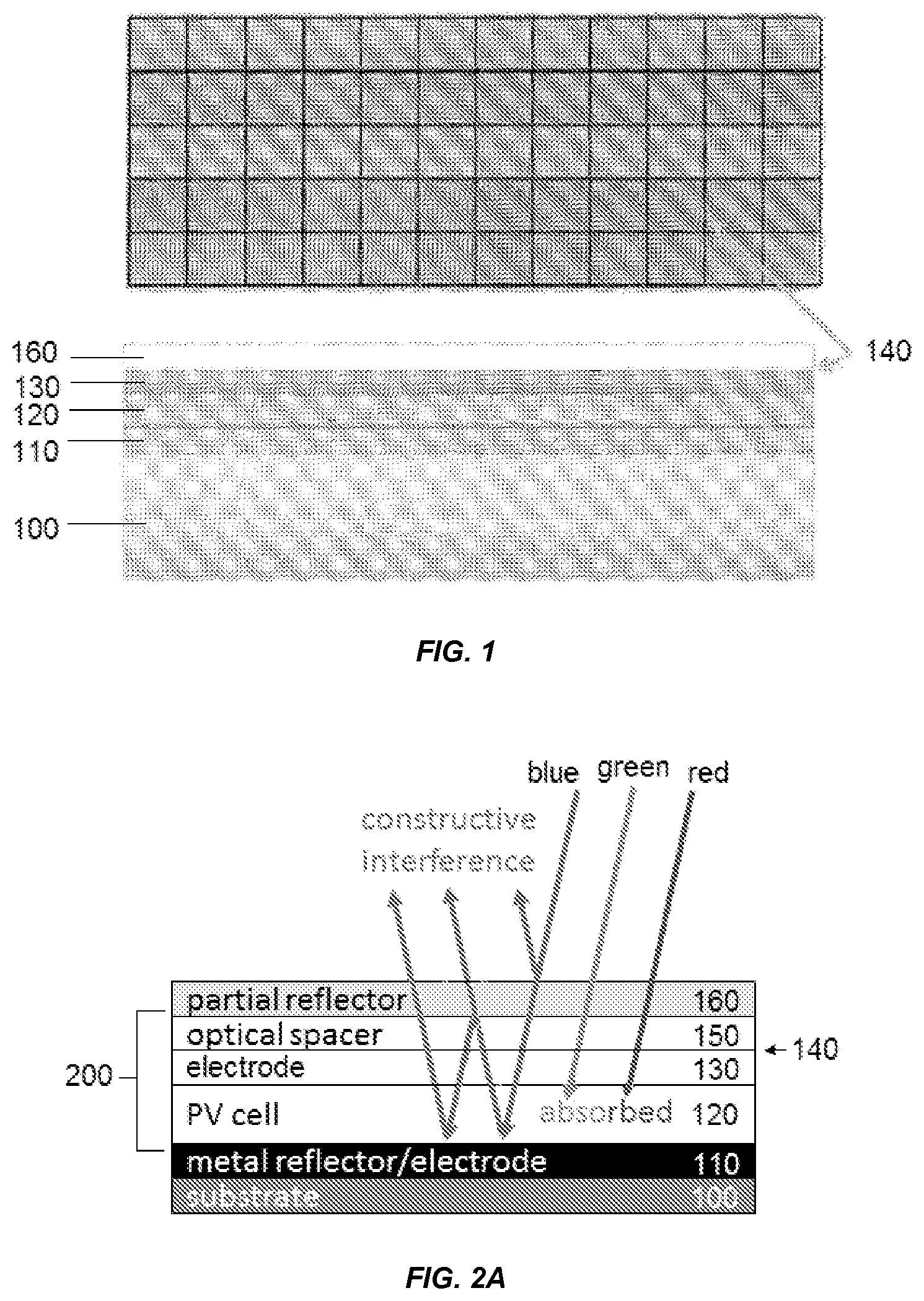 Patent US12414426 Figure 1 – Organic photosensitive devices with reflectors