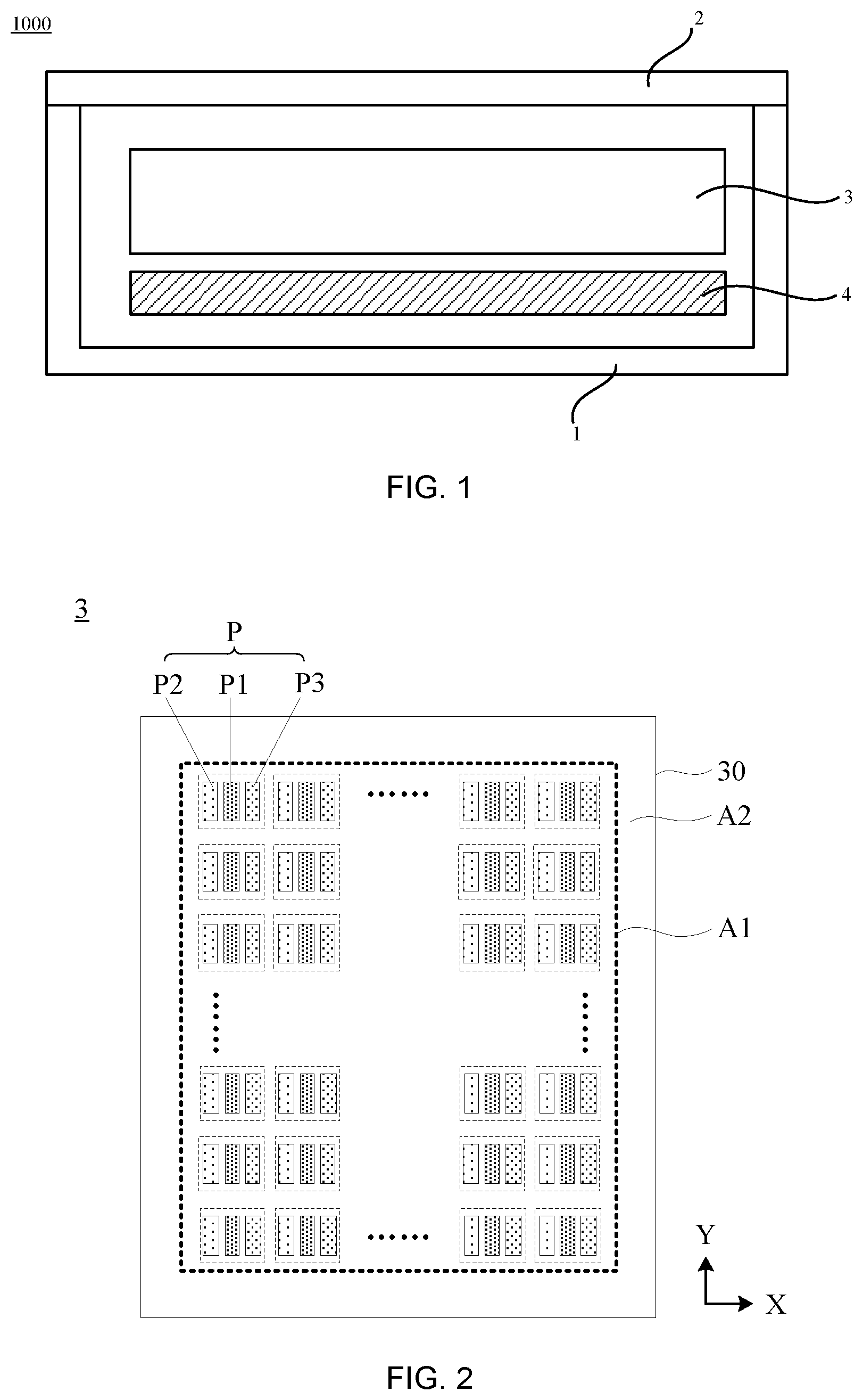 Patent US12414434 — Display panel having different opening lengths and light-emitting lengths and manufacturing method therefor, and display device — Figure 1