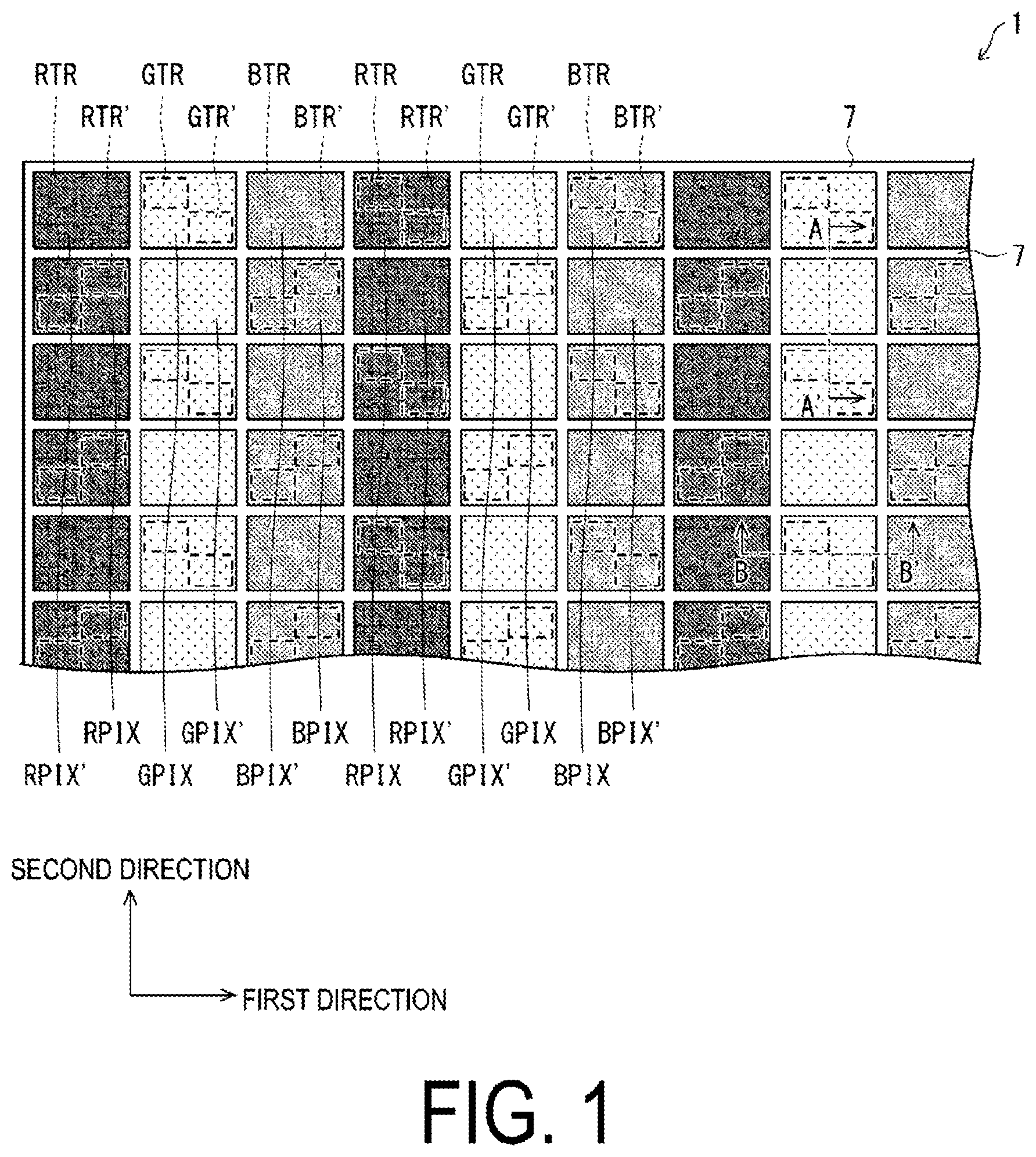 Patent US12414436 — Display device — Figure 1