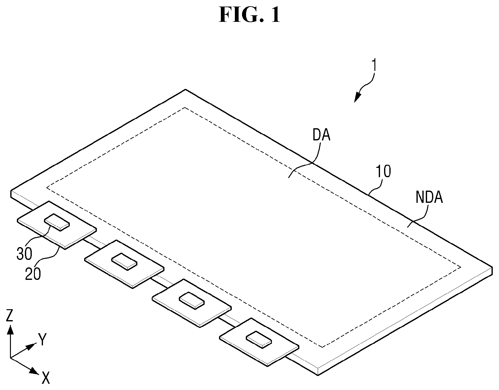 Patent US12414448 — Display device — Figure 1