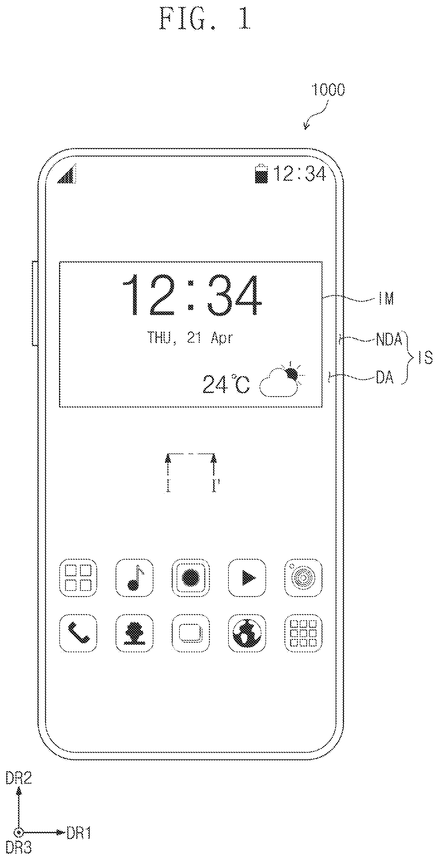 Patent US12417002 — Electronic device — Figure 1