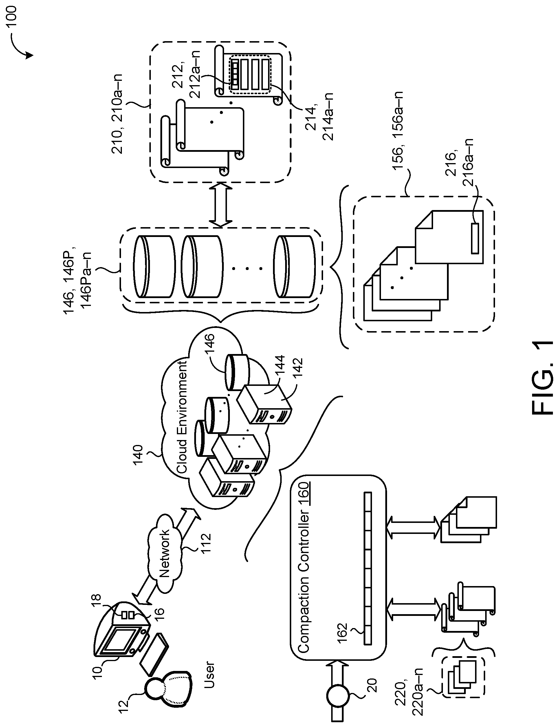 Patent US12417016 — Garbage-collection in log-based block devices with snapshots — Figure 1