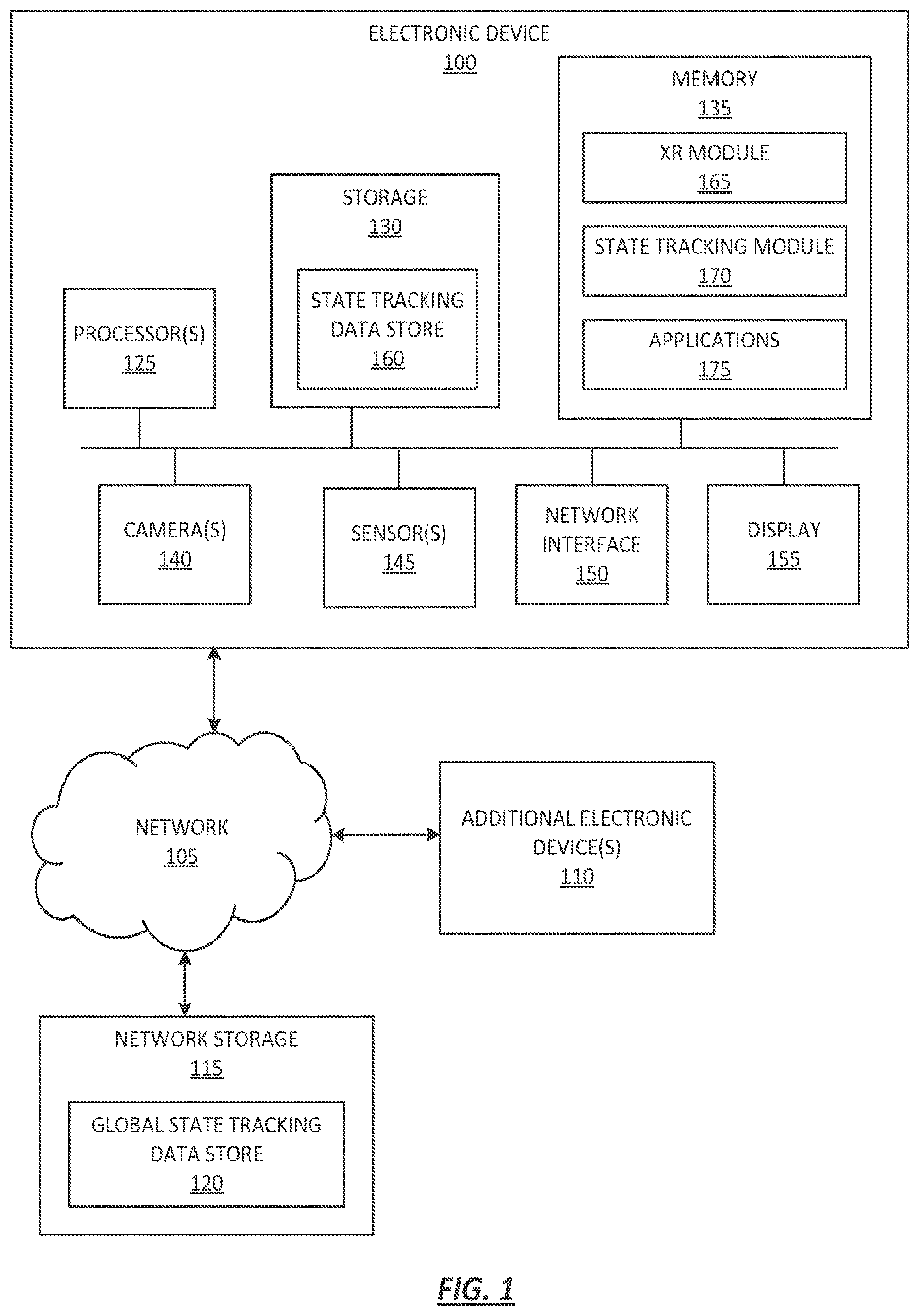 Patent US12417117 — Automatic determination of application state in a multi-user environment — Figure 1
