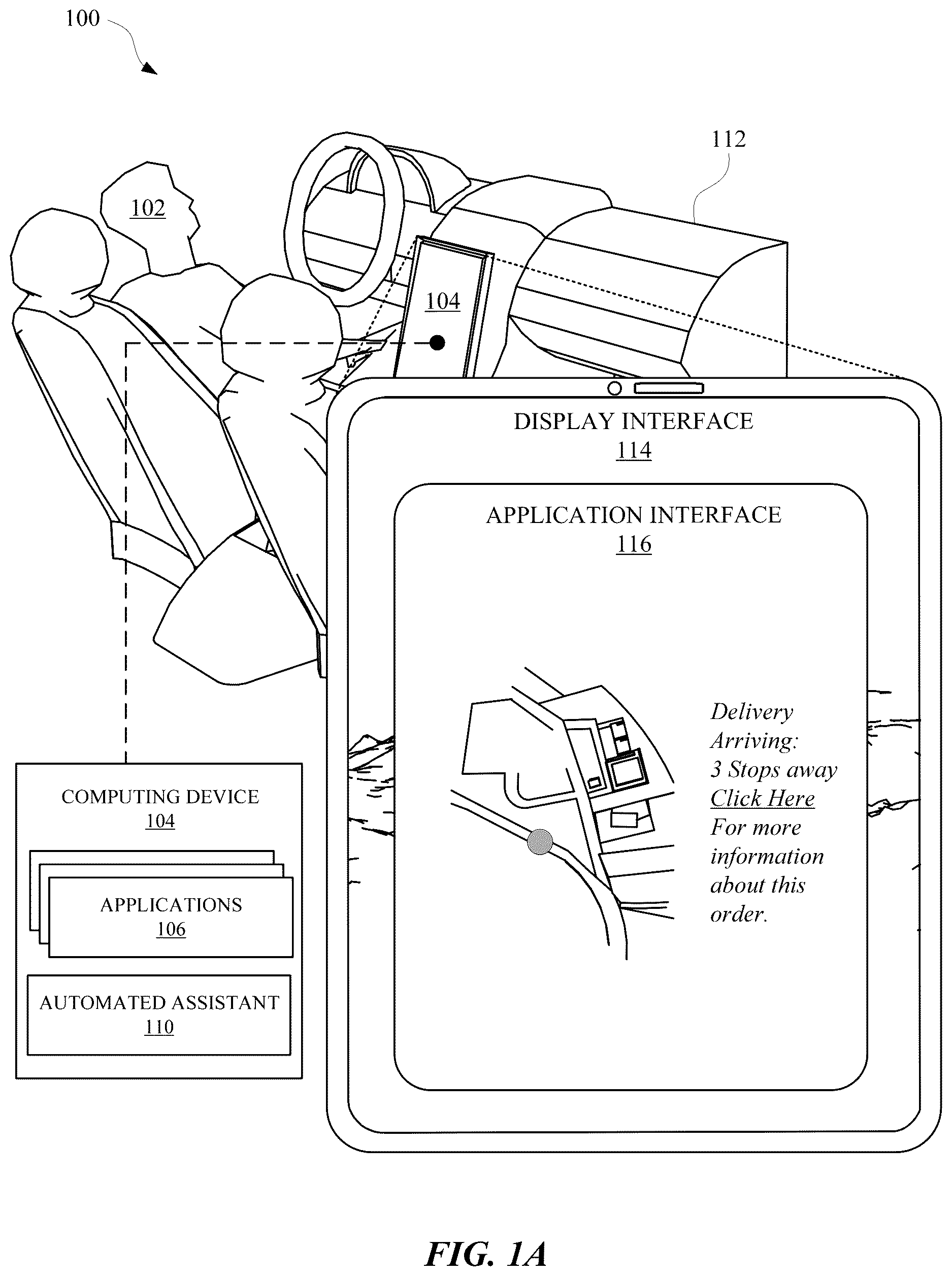 Patent US12417162 — Adaptation(s) based on correlating hazardous vehicle events with application feature(s) — Figure 1