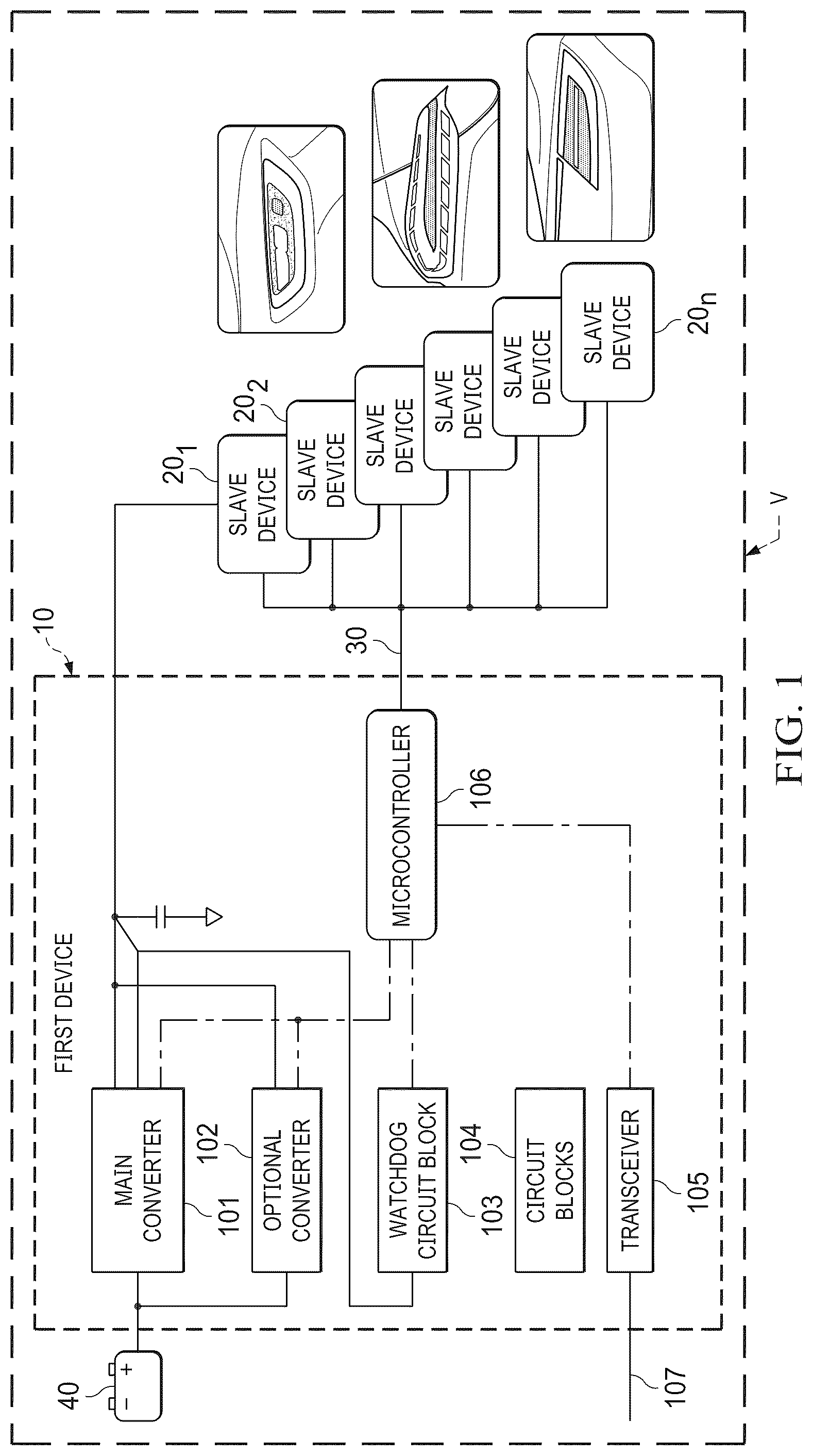 Patent US12417200 — System and method for communication between a commander device and a responder device — Figure 1