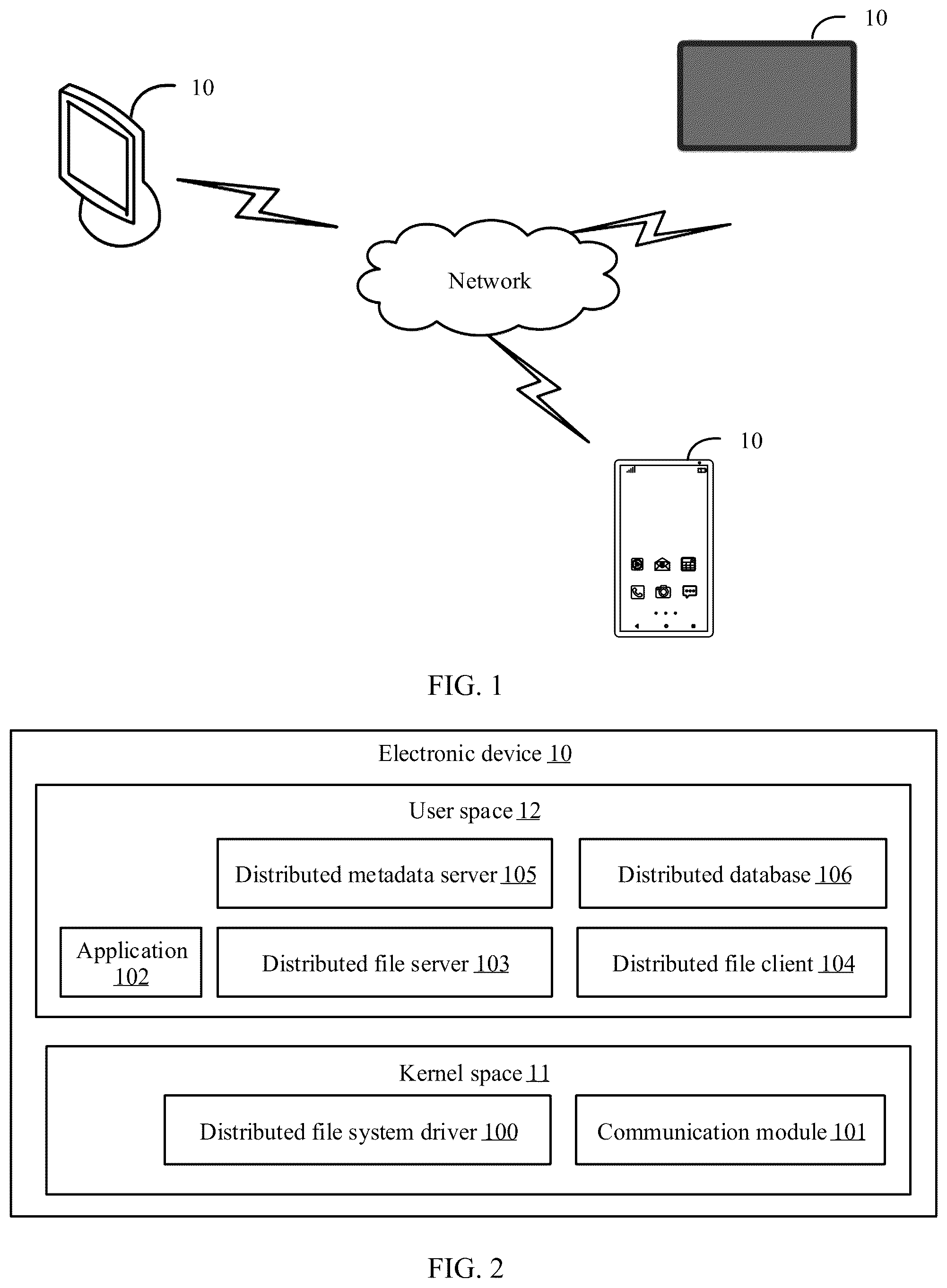 Patent US12417209 — Distributed file access method and related device — Figure 1