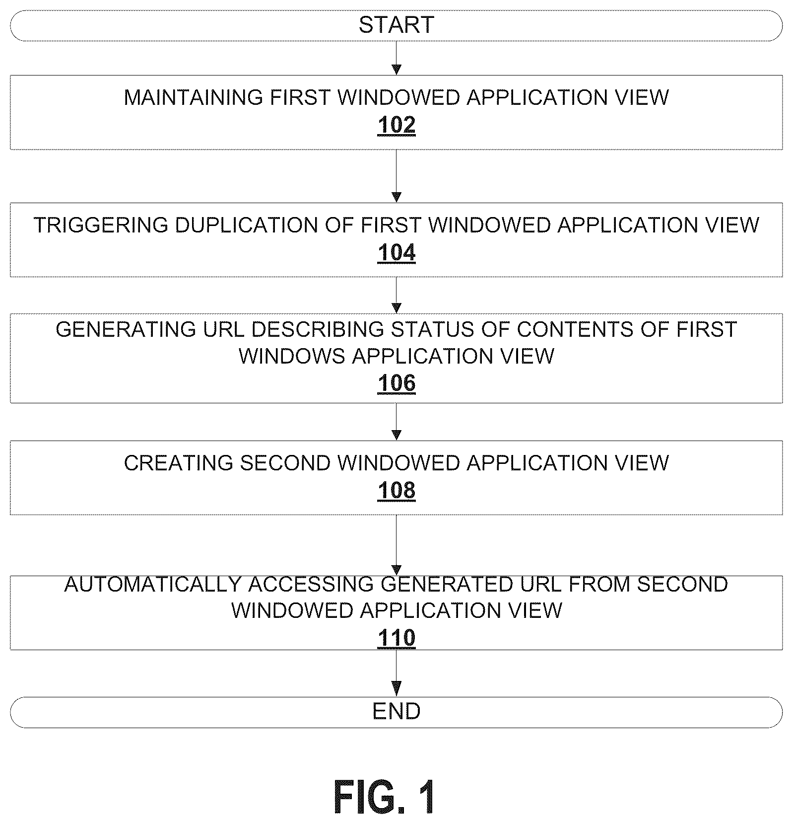 Patent US12417234 — System and method for duplicating an application state — Figure 1