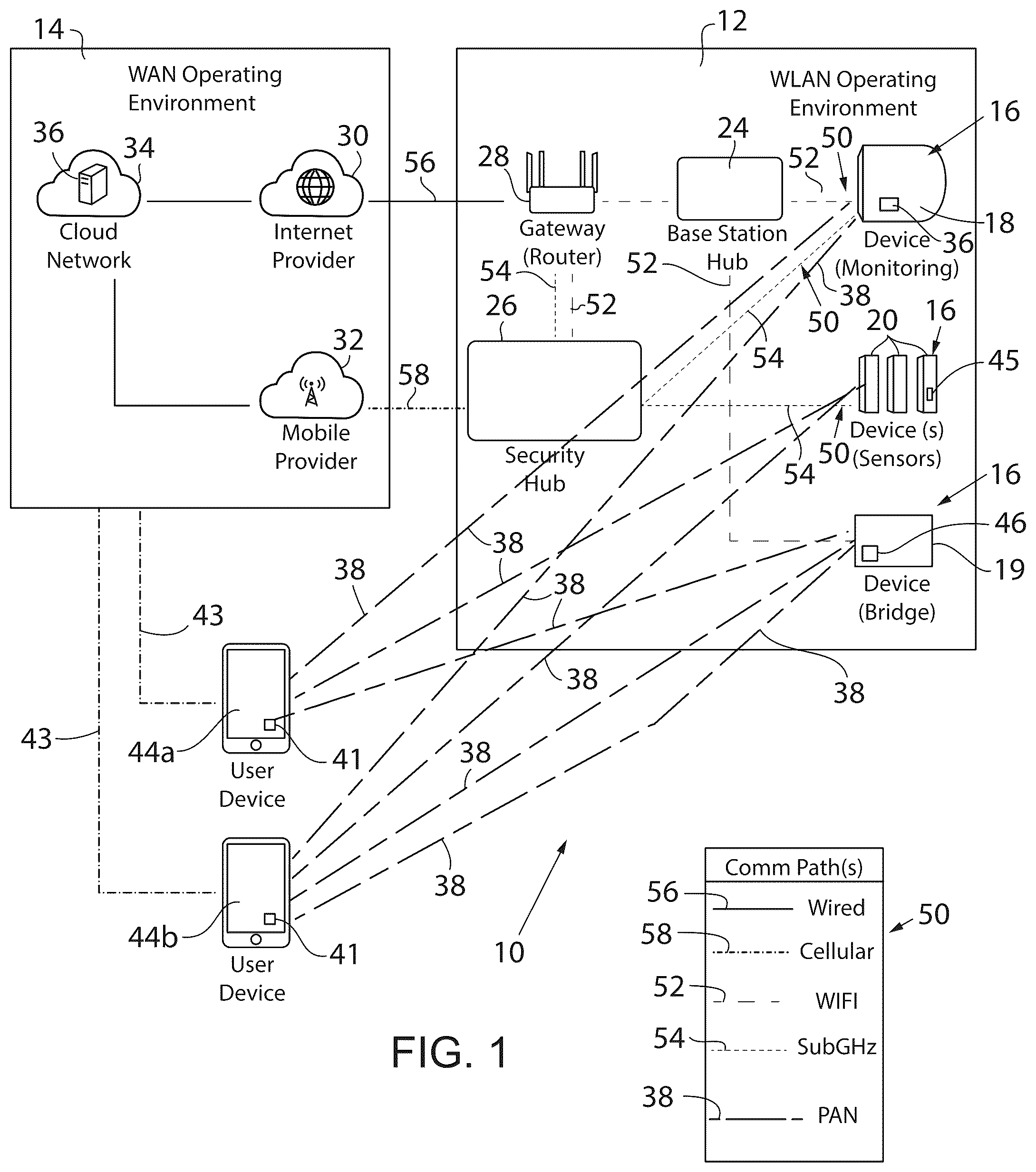 Patent US12417362 — Dynamic image based contactless instructions for an electronic monitoring system — Figure 1