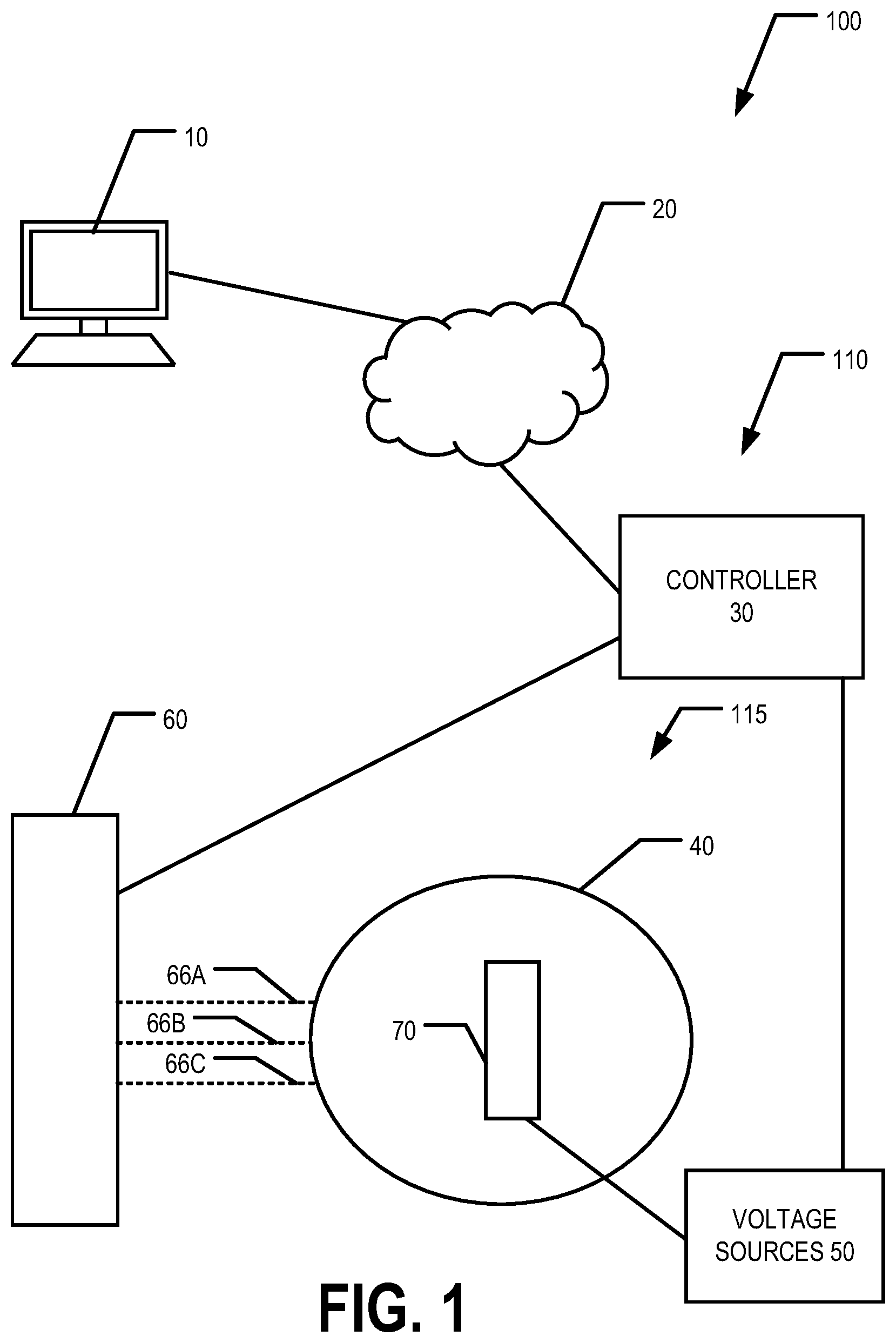 Patent US12417399 — Hybrid quantum-classical computing environments — Figure 1