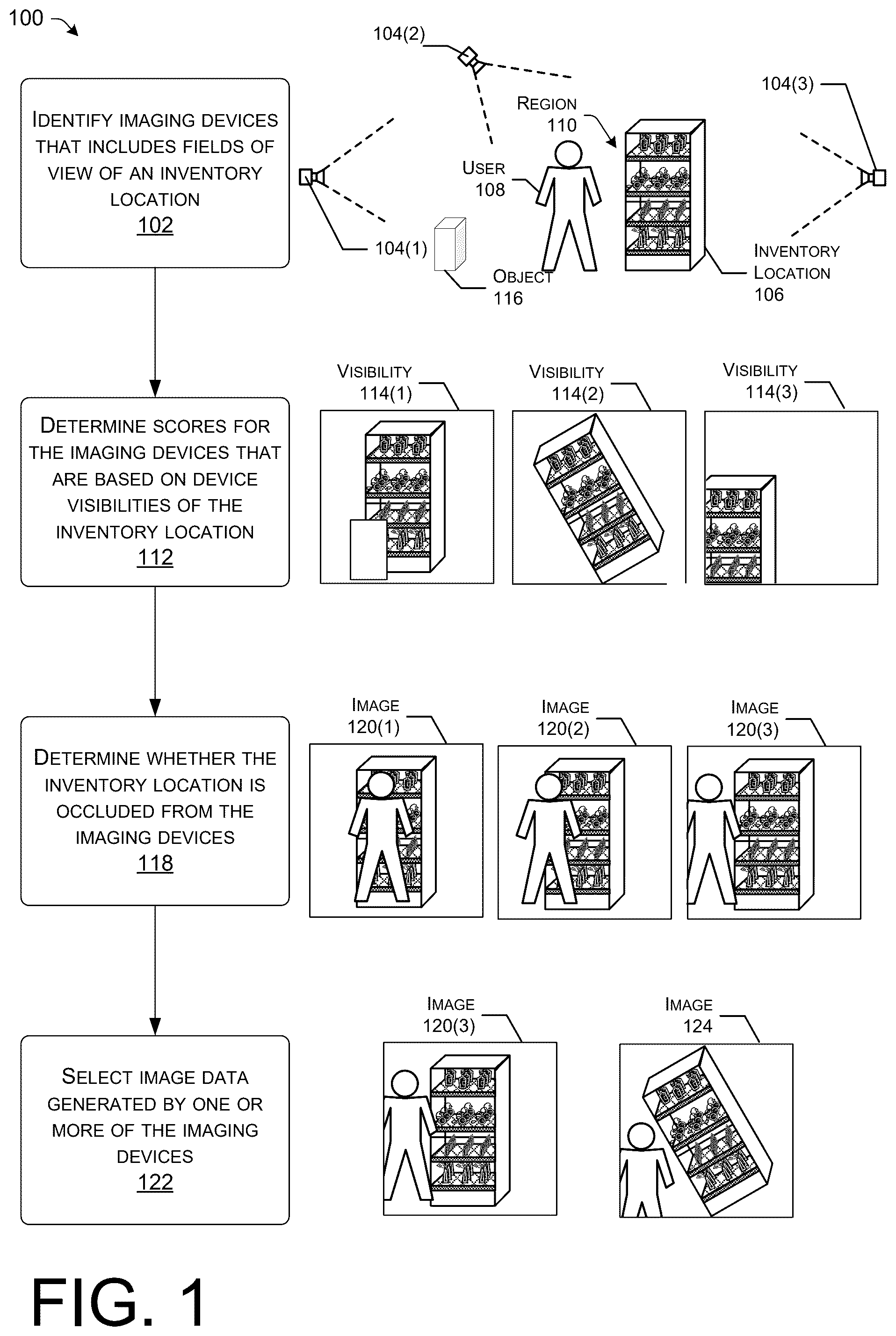 Patent US12417431 — Techniques for generating collection of images — Figure 1