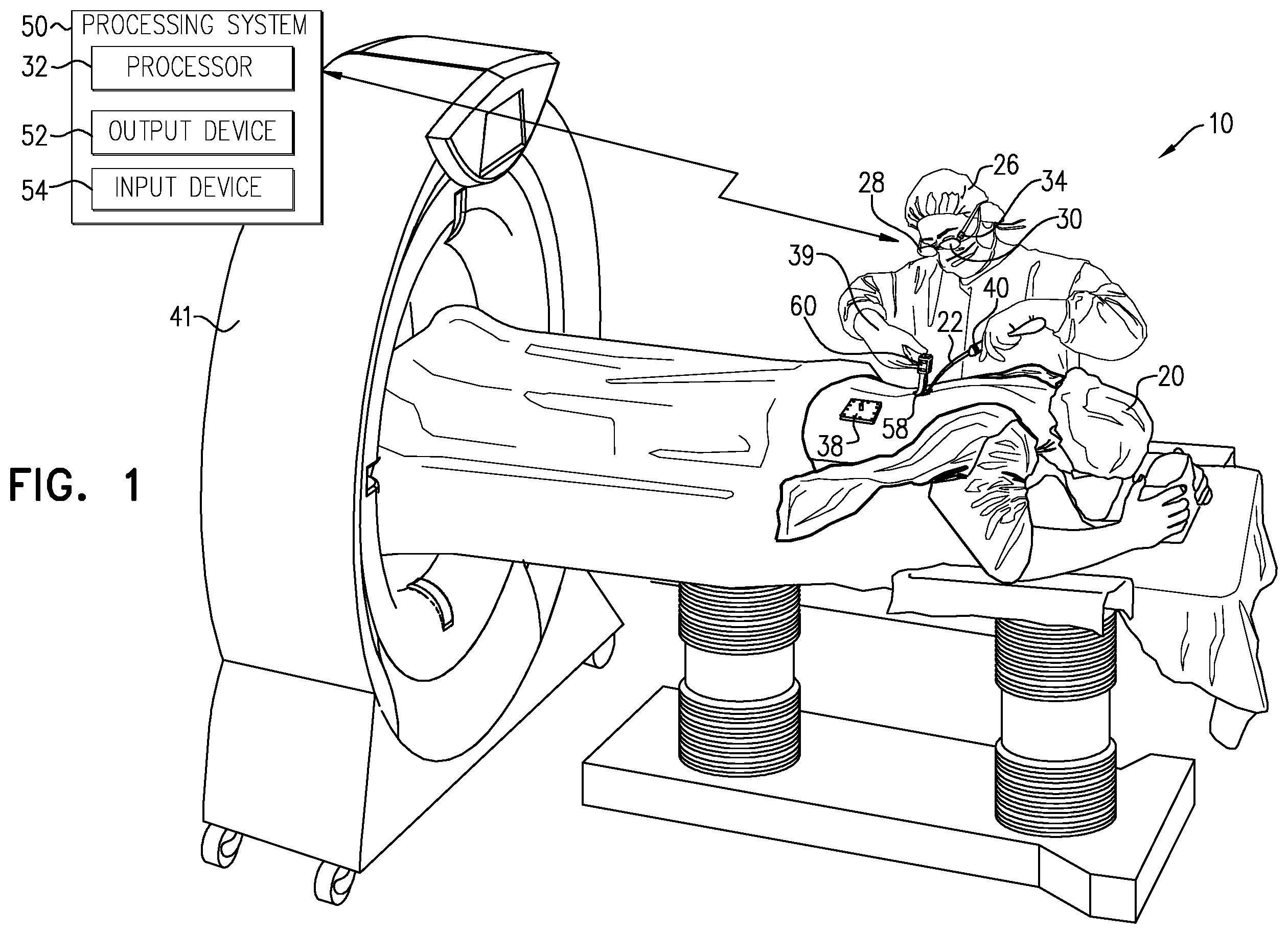 Patent US12417595 Figure 1 – Augmented-reality surgical system using depth sensing