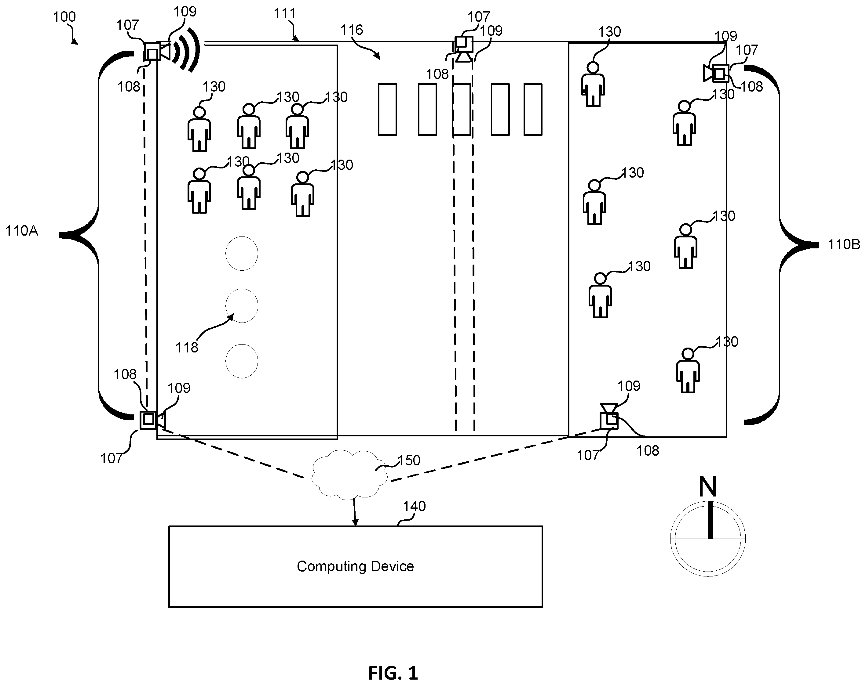 Patent US12417632 — Systems and methods of identifying persons-of-interest — Figure 1