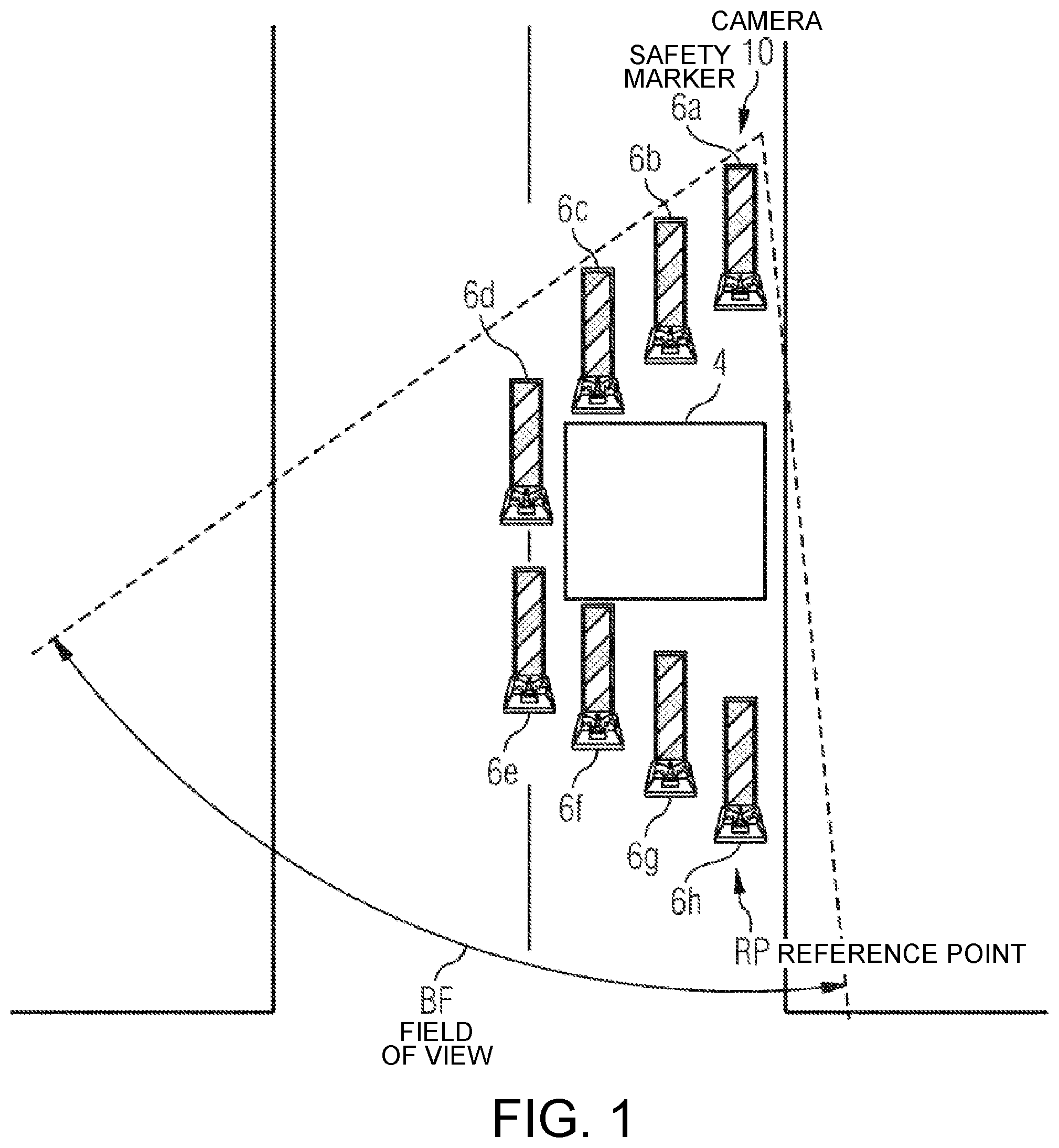 Patent US12417635 — Method for monitoring the securing of a road construction site — Figure 1