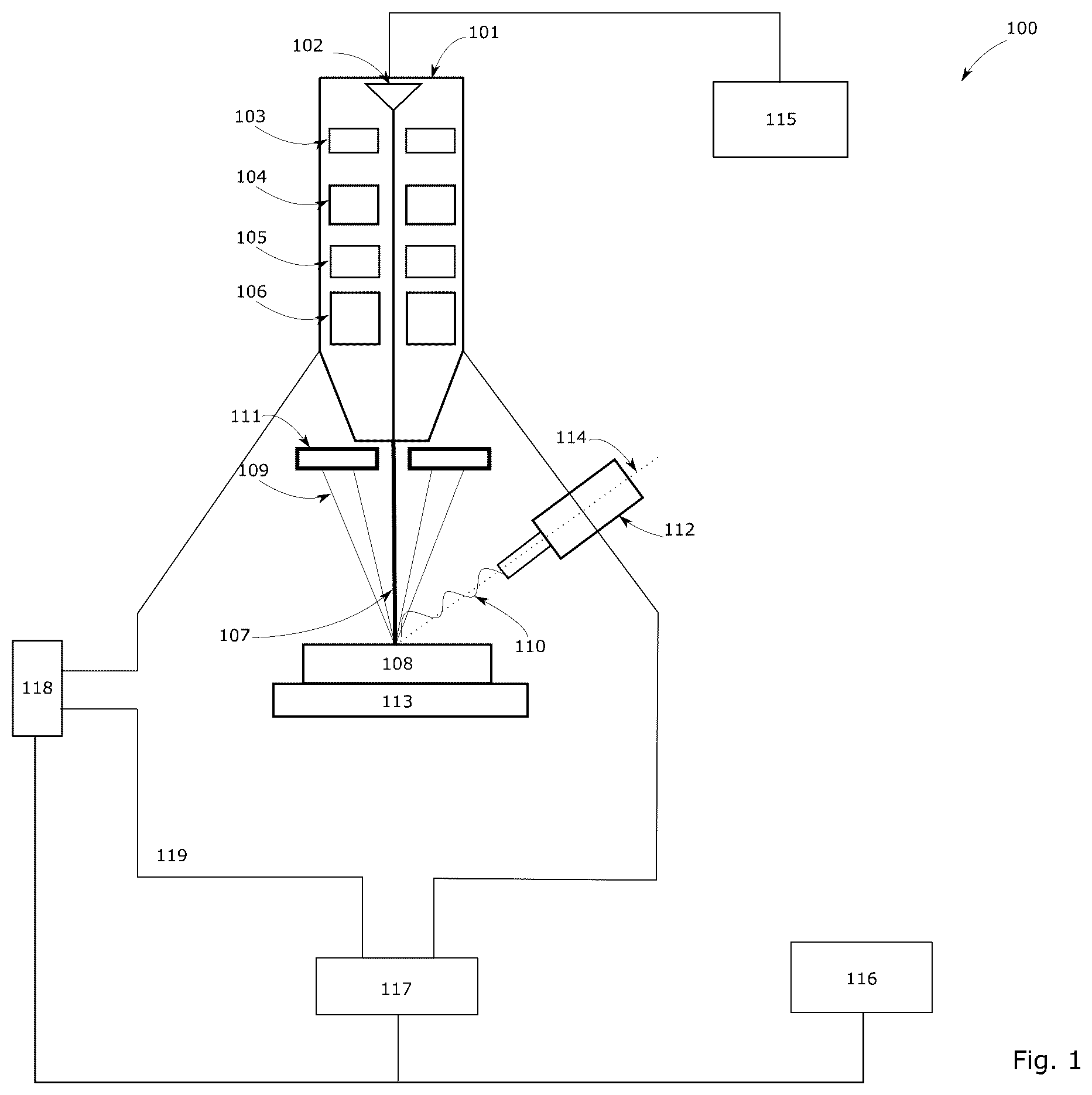 Patent US12417645 — Multiple image segmentation and/or multiple dynamic spectral acquisition for material and mineral classification — Figure 1