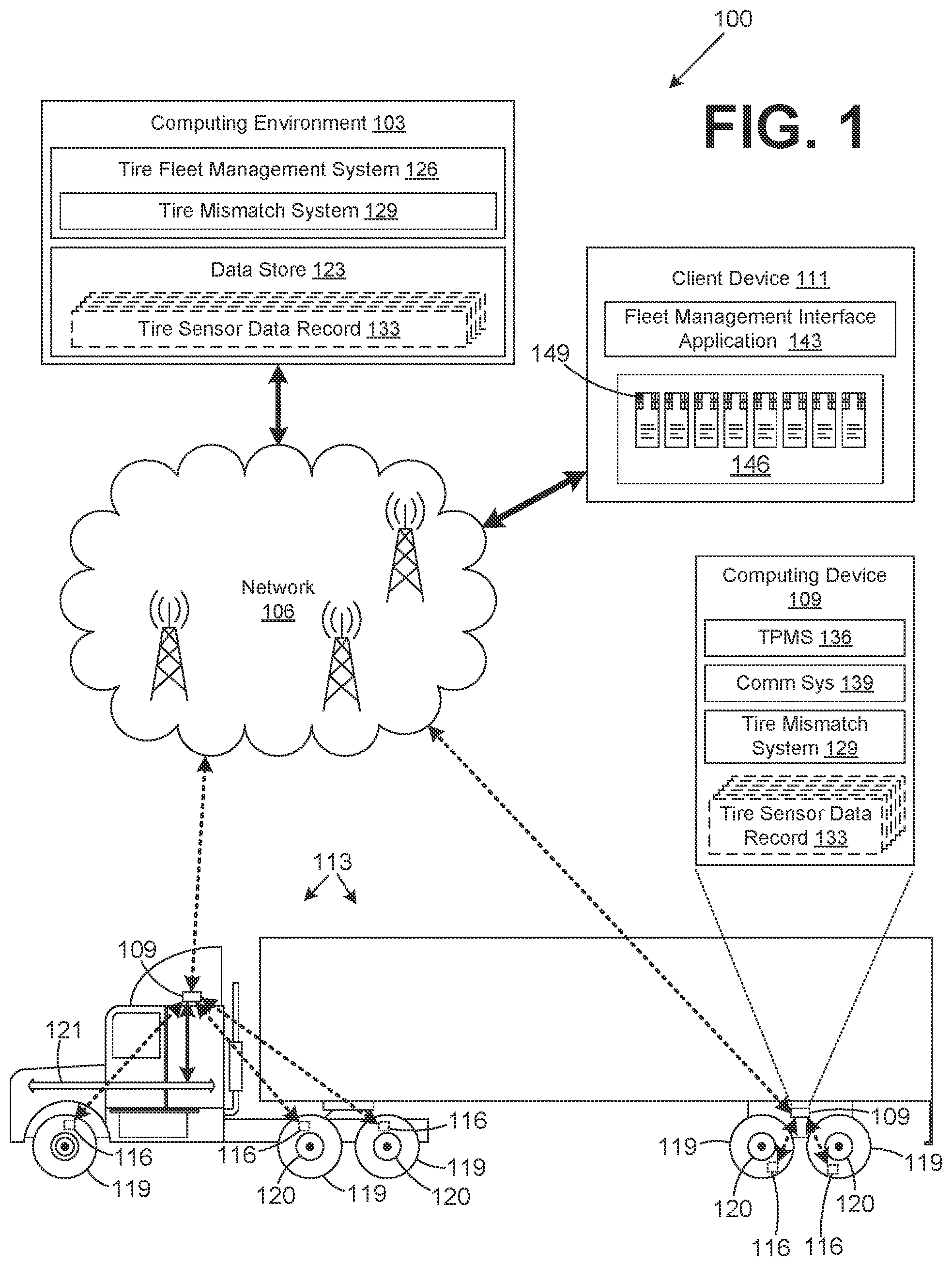 Patent US12417656 — Detection of tire radius mismatch — Figure 1