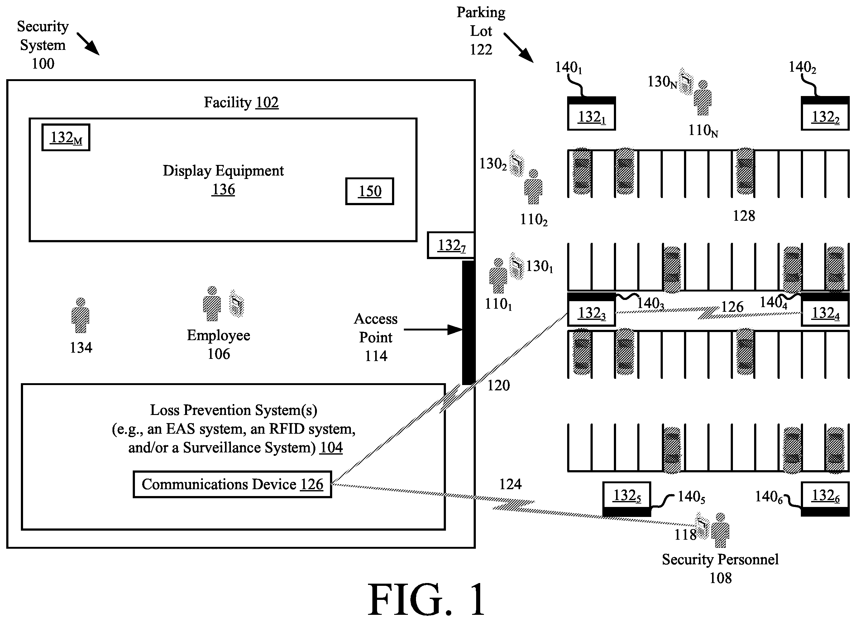 Patent US12417684 — Systems and methods for averting crime with look-ahead analytics — Figure 1