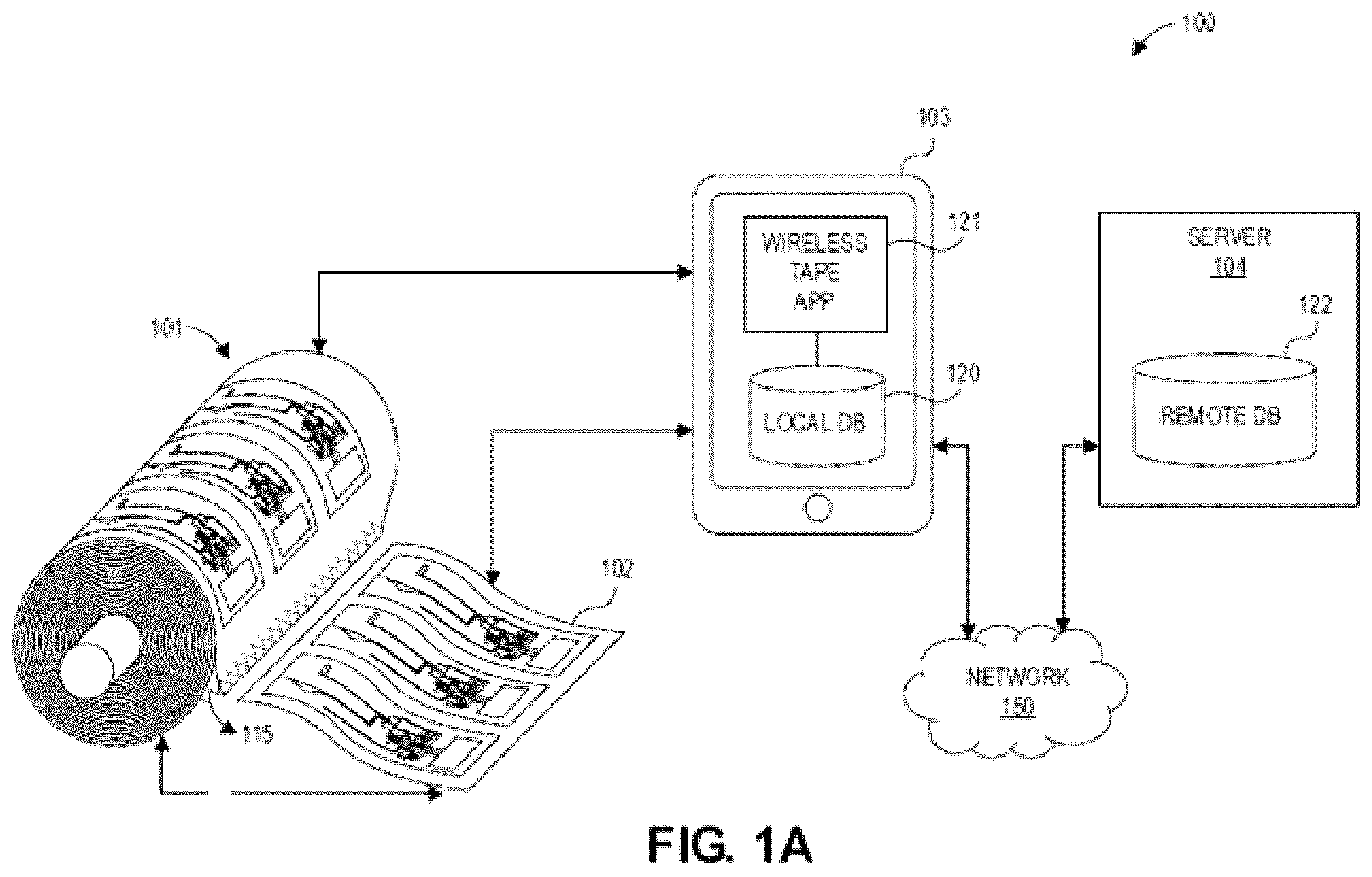 Patent US12417692 Figure 1 – Method of fabrication of low-power electronic tape for tracking items