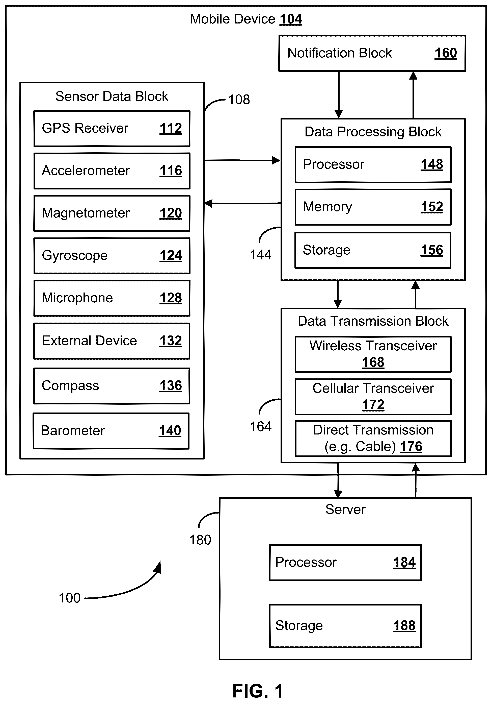 Patent US12417705 — Method and system for vehicle crash prediction using multi-vehicle data — Figure 1