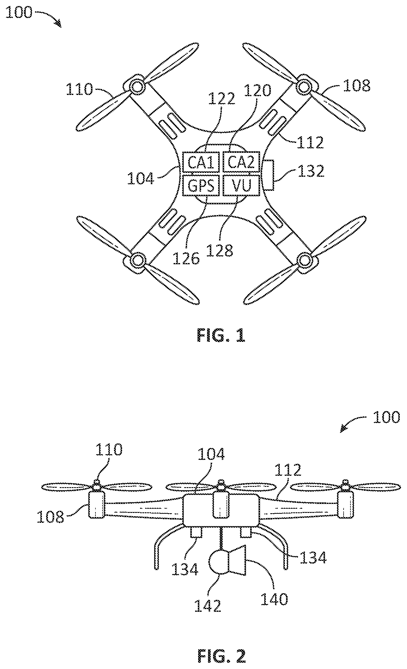 Patent US12417710 — Unmanned aerial vehicle search and rescue systems and methods — Figure 1