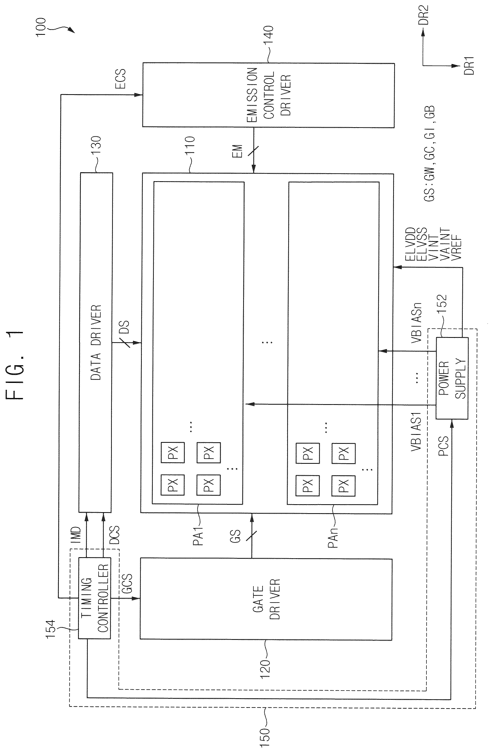 Patent US12417730 — Display device and driver — Figure 1