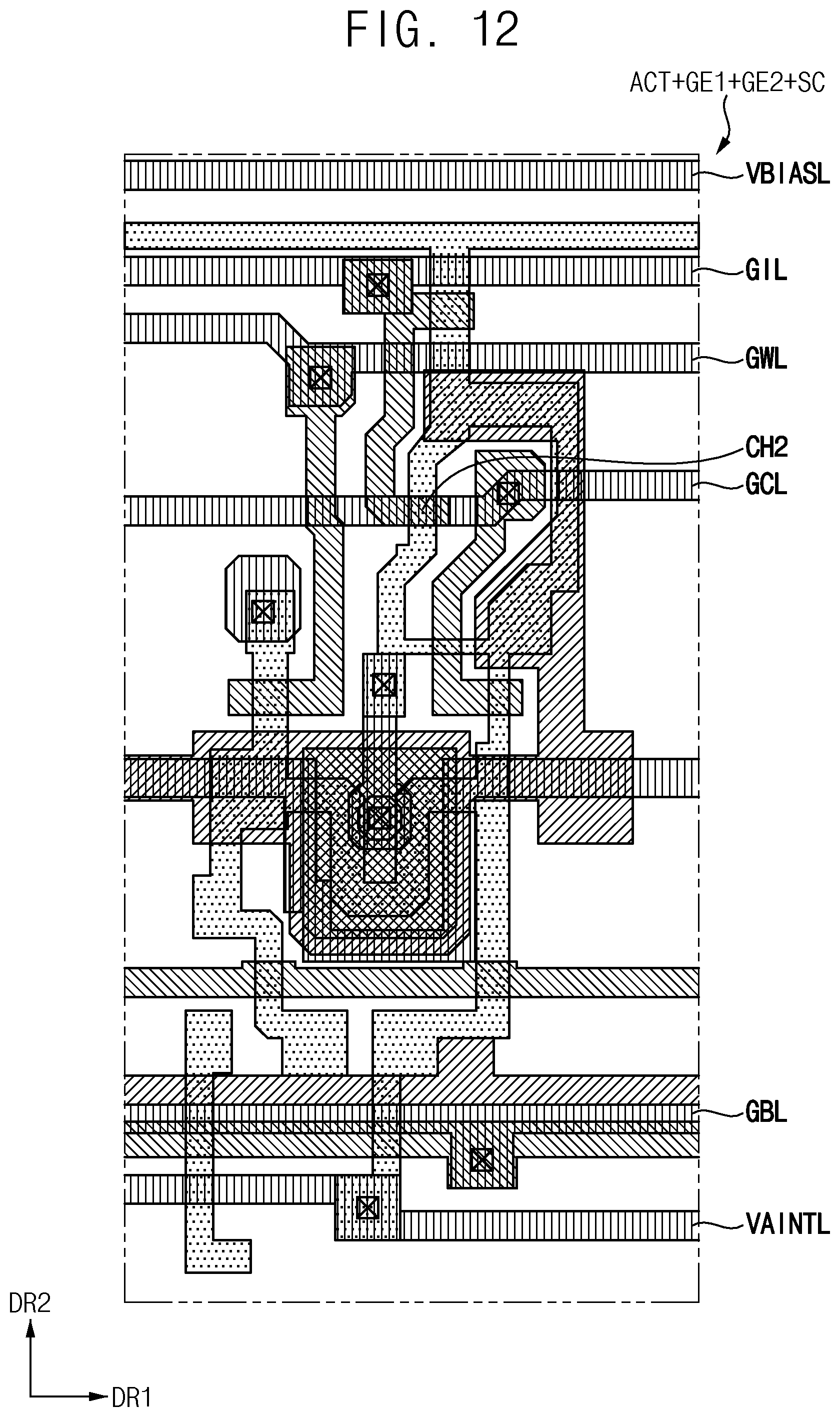 Patent US12417731 Figure 12 – Display device having capacitor including intermediate area