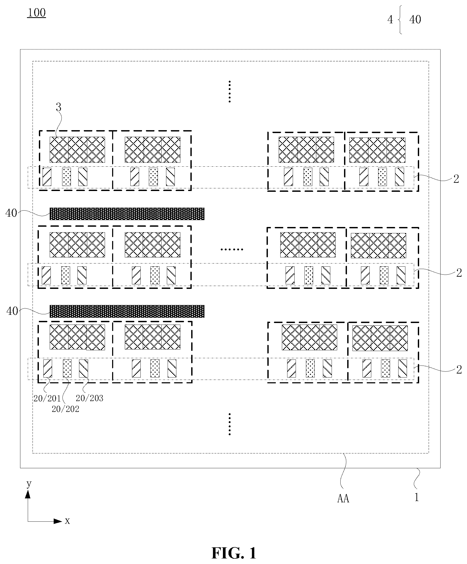 Patent US12417733 — Display panel and display device — Figure 1