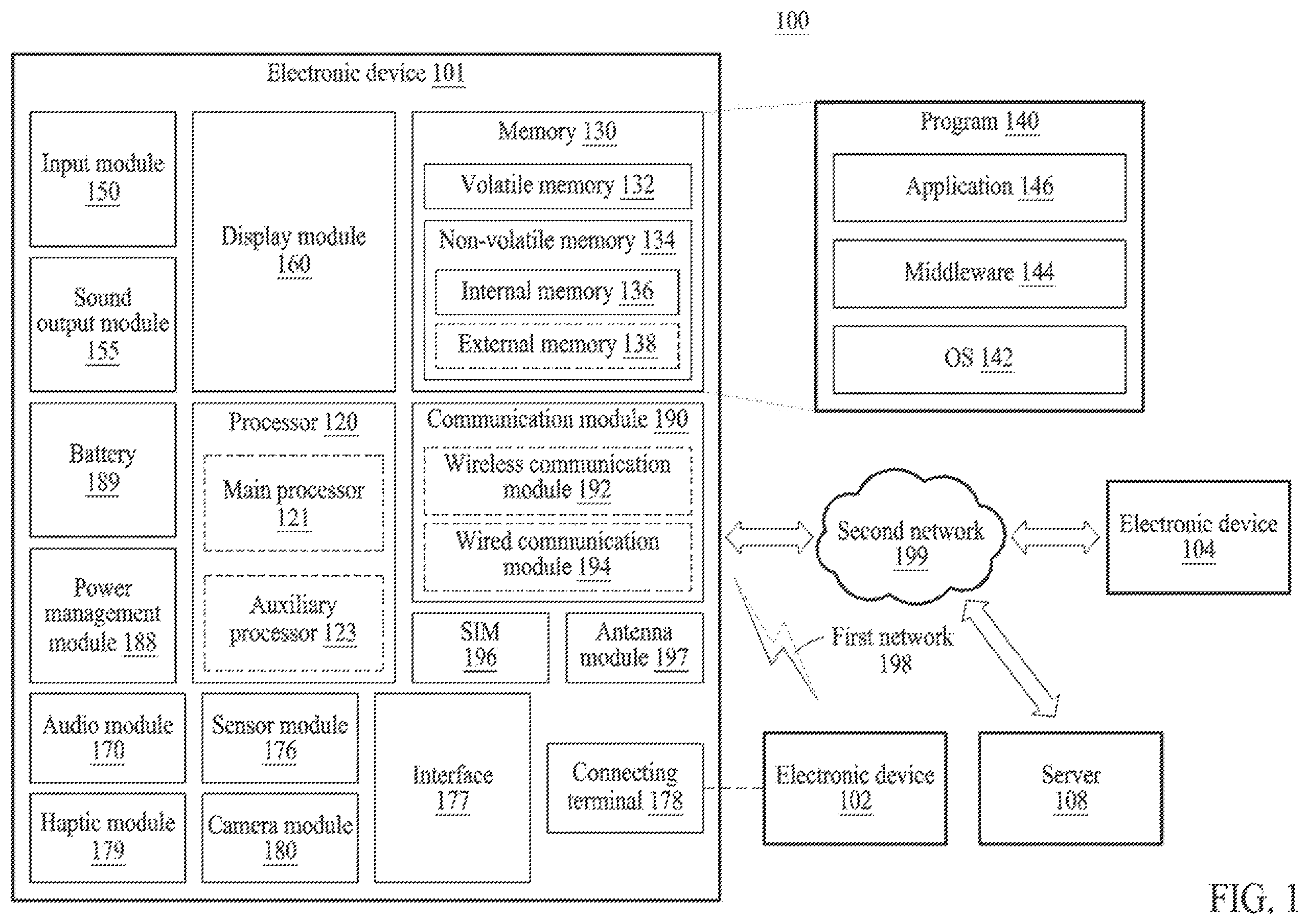 Patent US12417768 — Electronic device and utterance processing method thereof — Figure 1