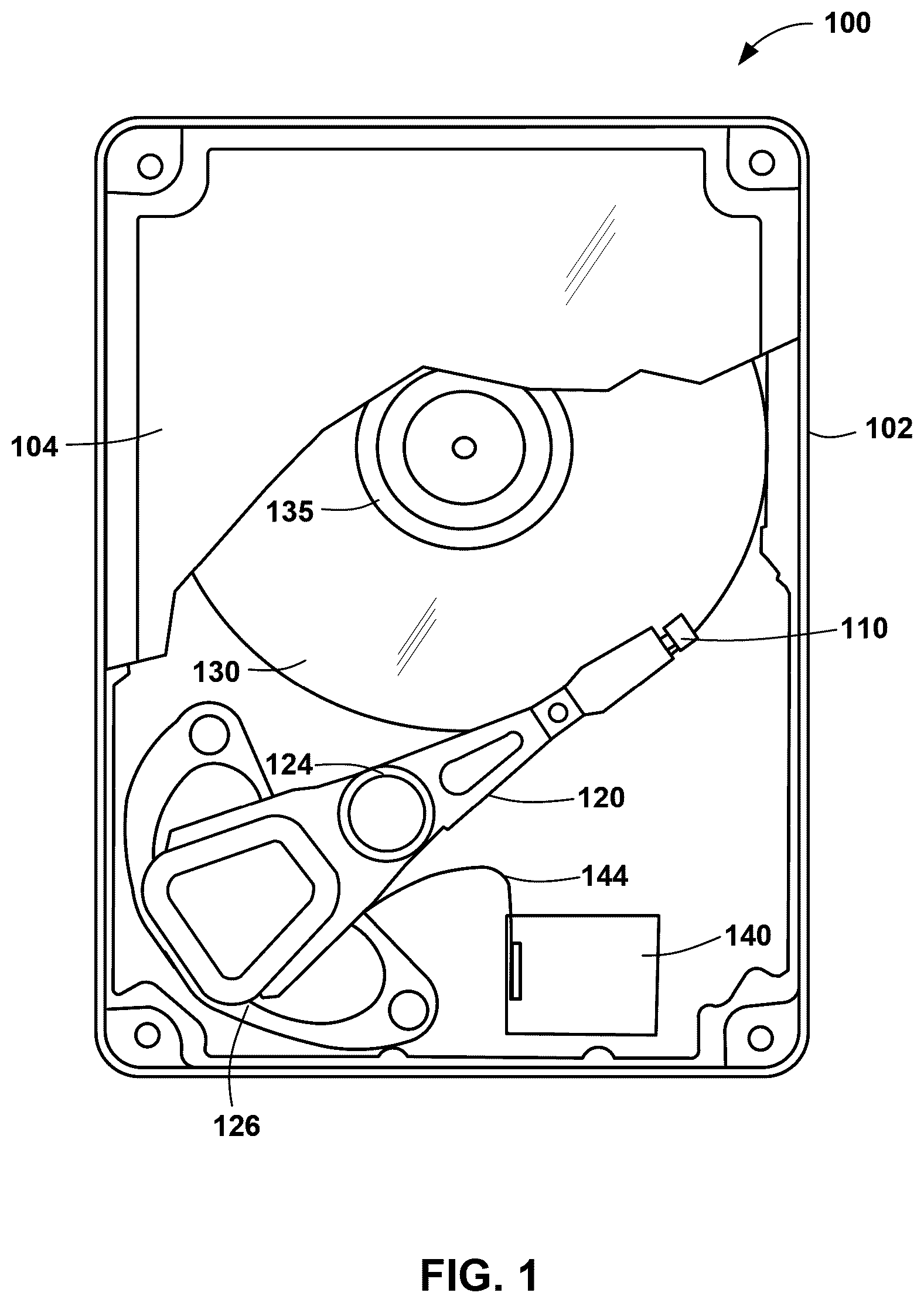 Patent US12417787 — Hard disk drive with dynamically designated media zones for archiving and performance — Figure 1