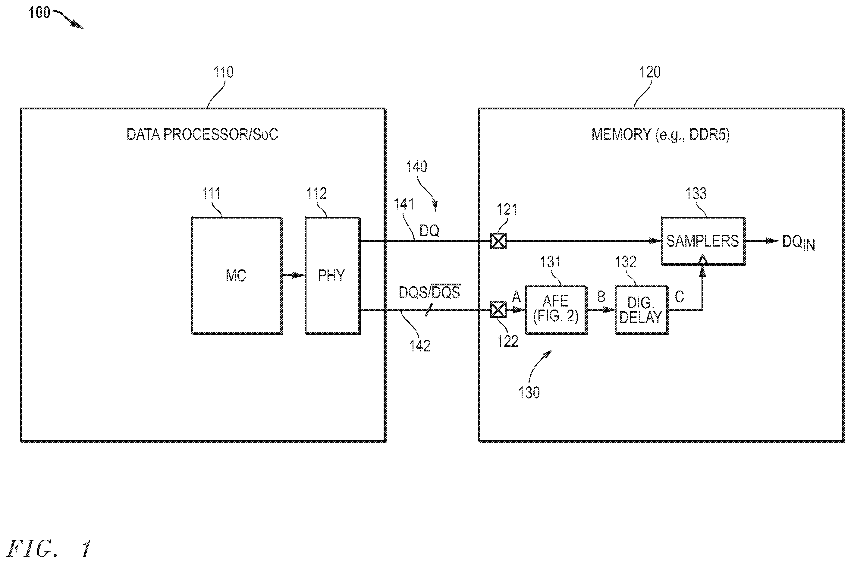 Patent US12417792 Figure 1 – Jitter reduction in mixed-signal processing circuits