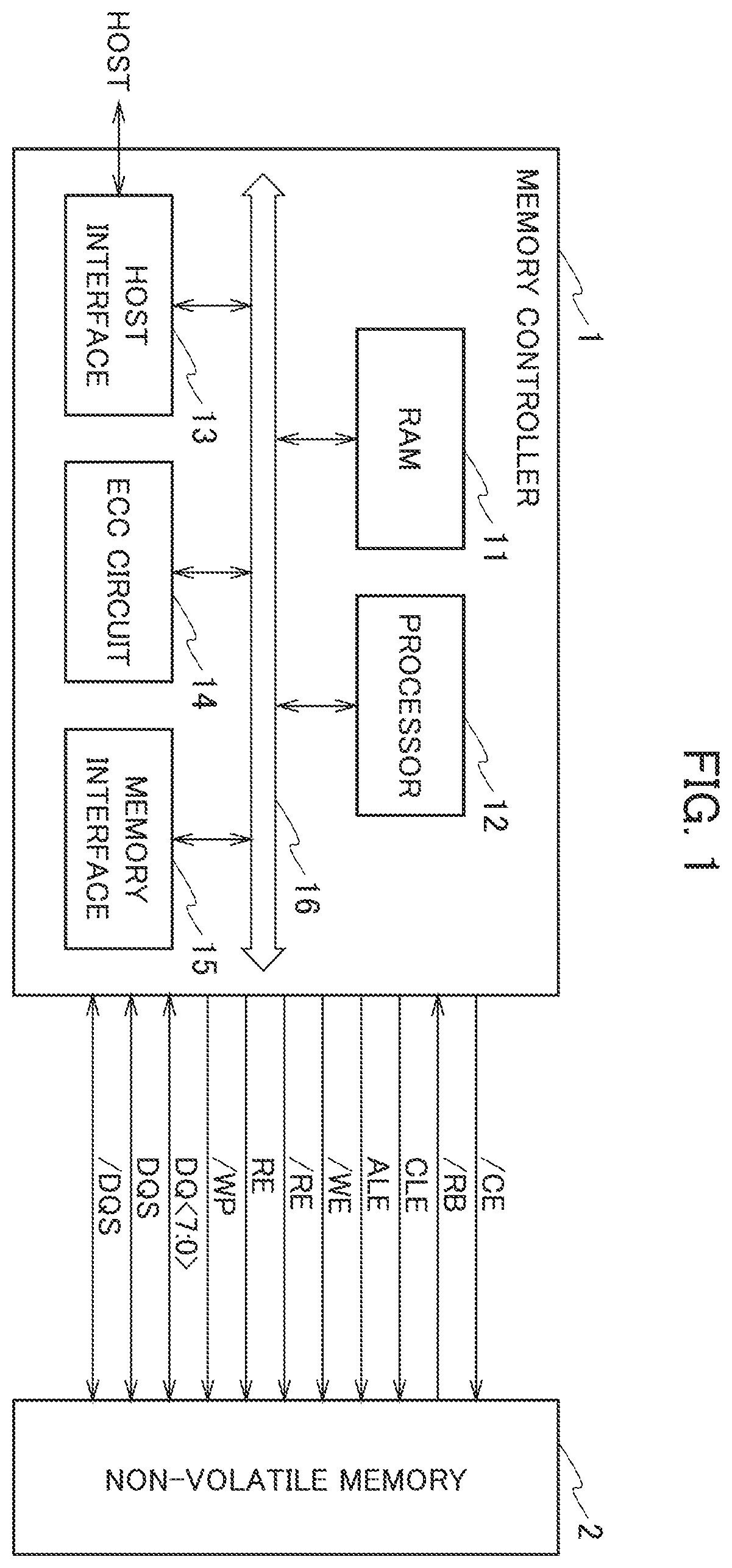 Patent US12417793 — Semiconductor storage device — Figure 1
