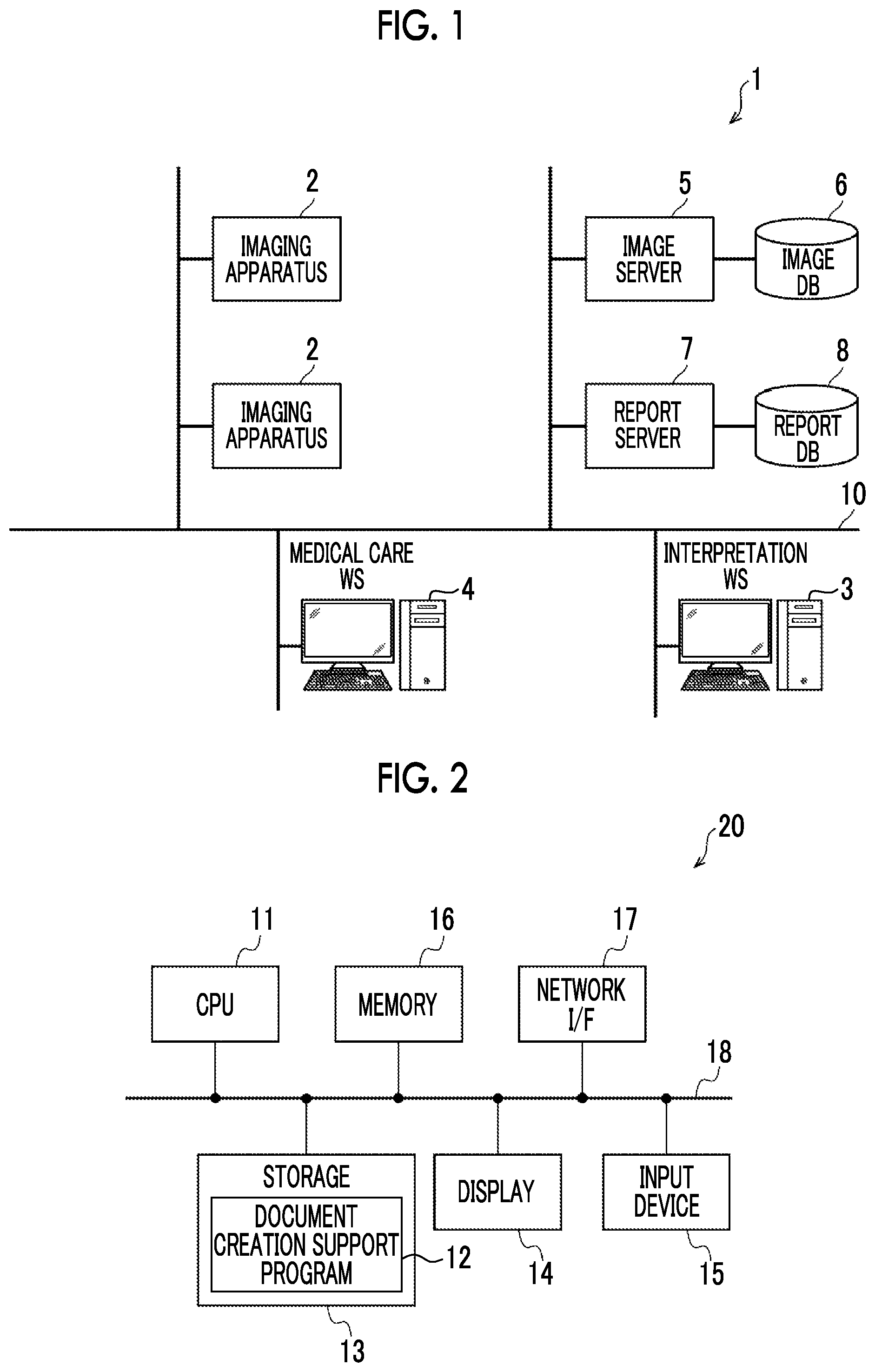 Patent US12417838 — Document creation support apparatus, method, and program to generate medical document based on medical images — Figure 1