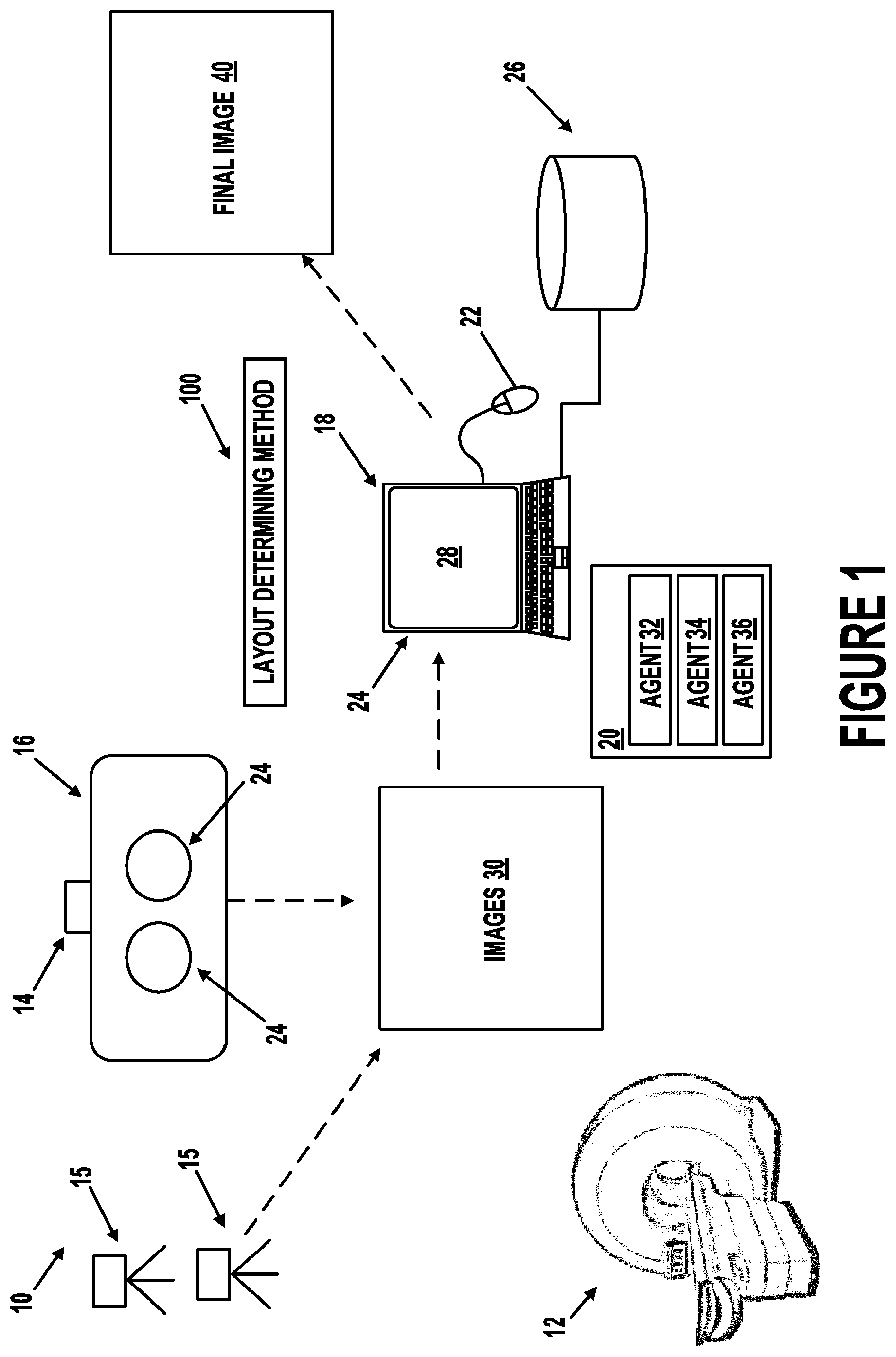 Patent US12417839 — Artificial intelligence (AI)-based optimized solution for device localization in medical facility set-up — Figure 1