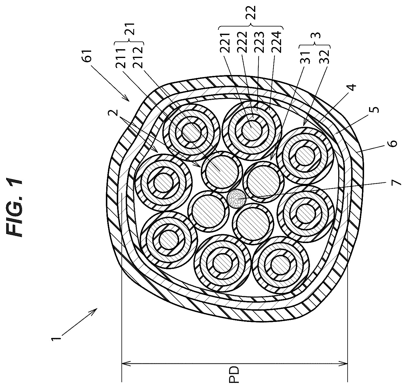 Patent US12417862 Figure 1 – Cable