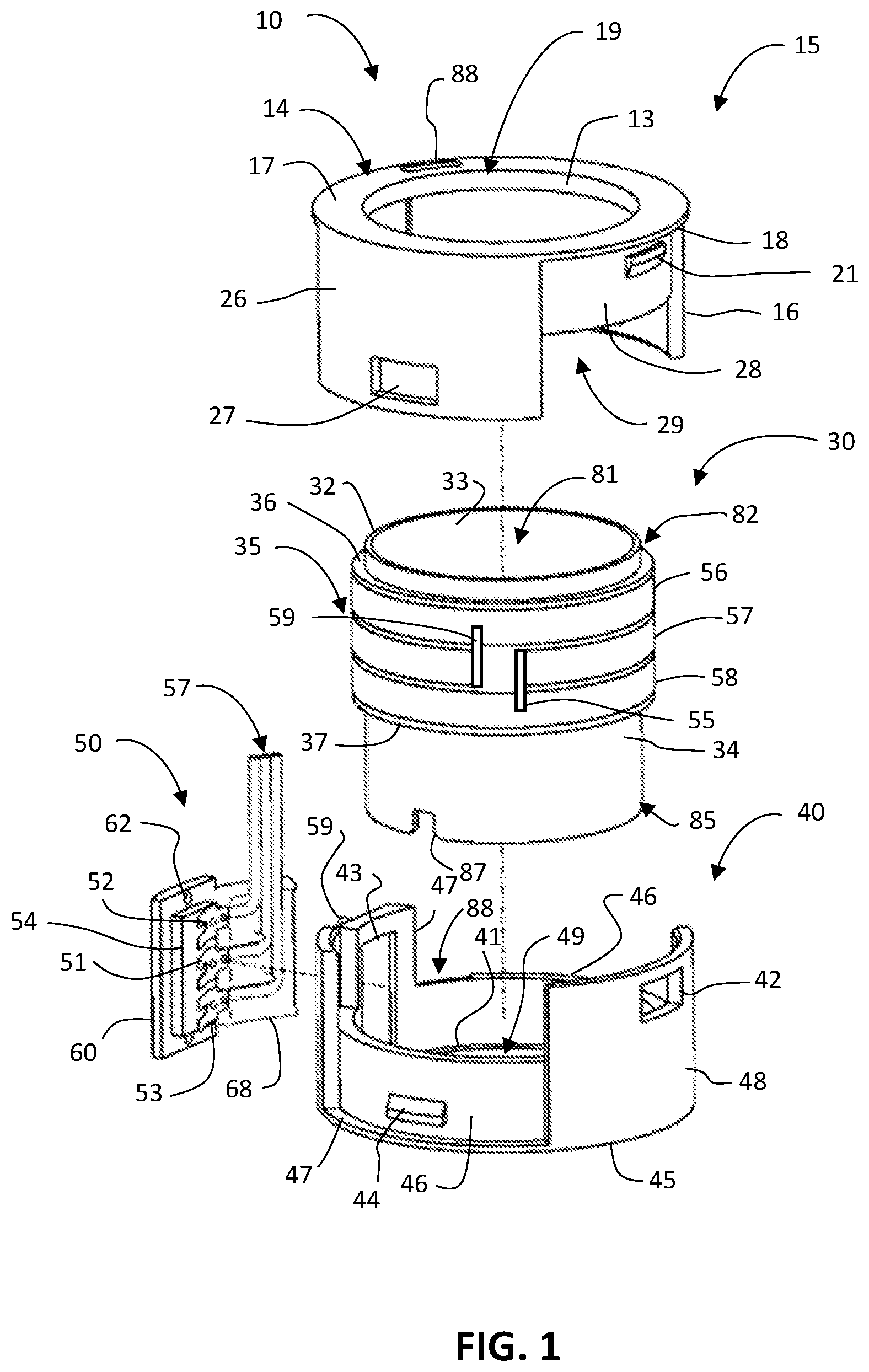 Patent US12417865 Figure 1 – Rotary position sensor with integrated potentiometer